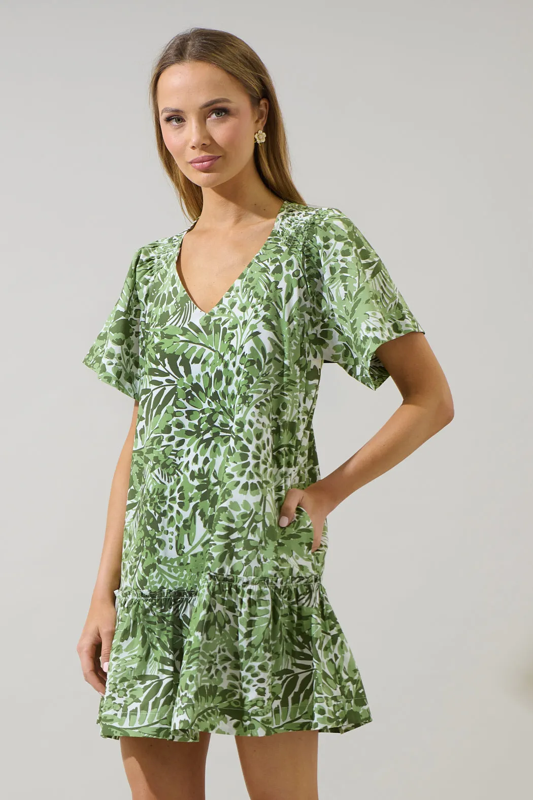 Irenan Leaf Ashby Shift Mini Dress sold by Sugarlips product image thumbnail 3