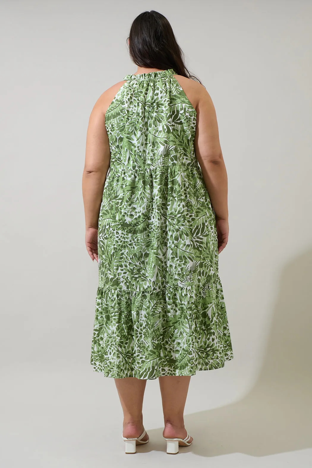 Irenan Leaf Zelie Sleeveless Midi Dress Curve sold by Sugarlips product image thumbnail 2