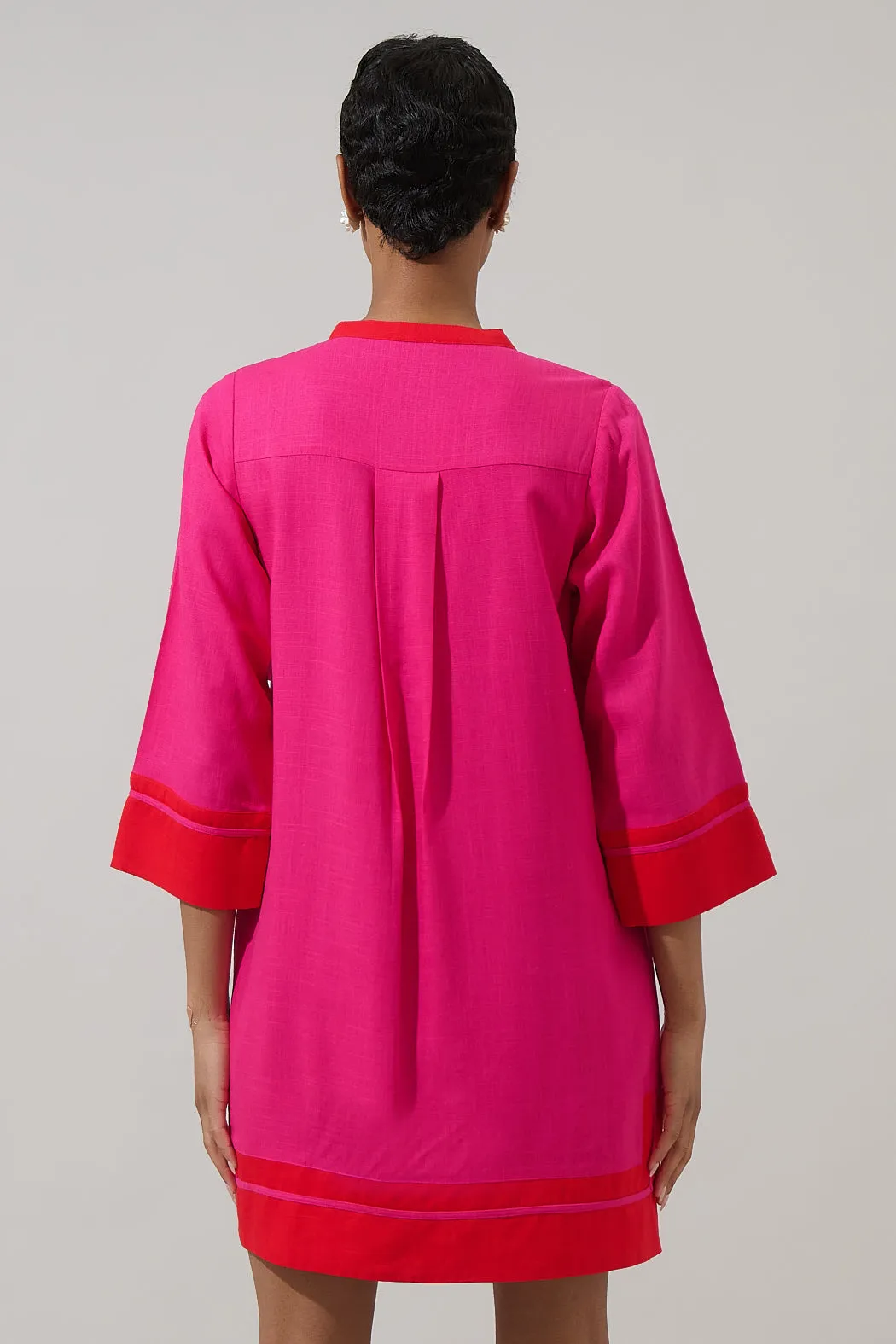 Allie Shift Linen Mini Dress sold by Sugarlips product image thumbnail 2