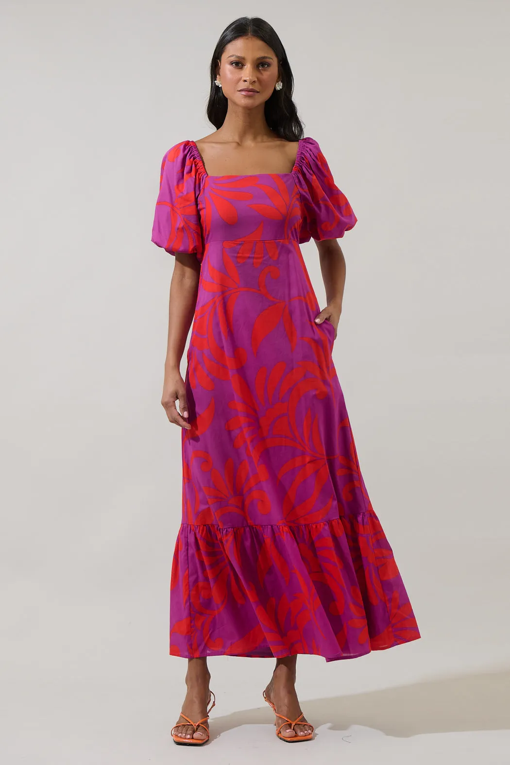 Arona Floral Xena Maxi Dress sold by Sugarlips product image thumbnail 2