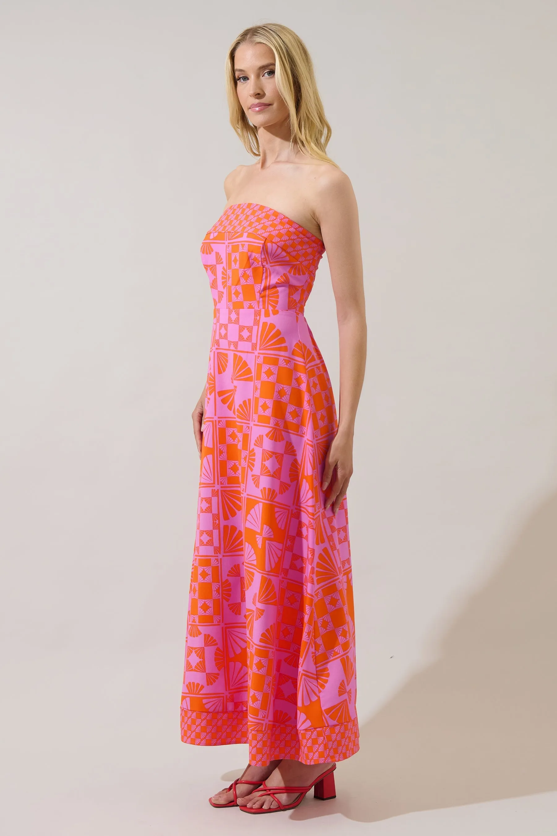 Haines Town Zarie Strapless Maxi Dress sold by Sugarlips product image thumbnail 3