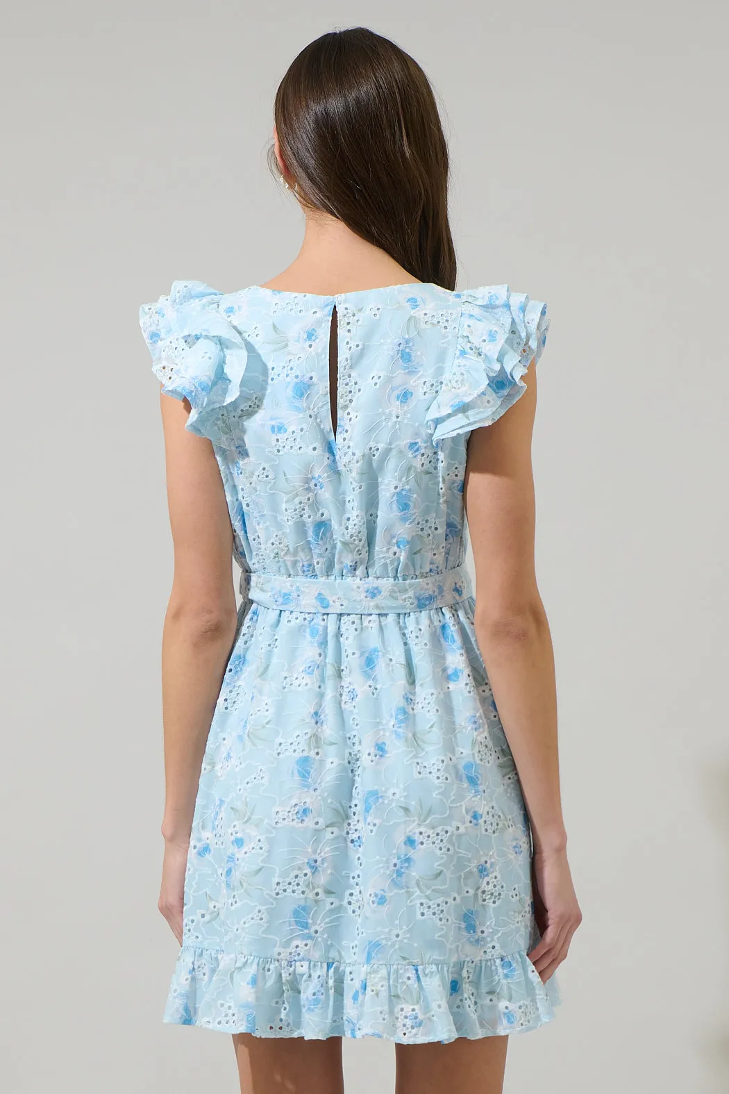 Boleta Aurellia Ruffle Eyelet Mini Dress sold by Sugarlips product image thumbnail 2