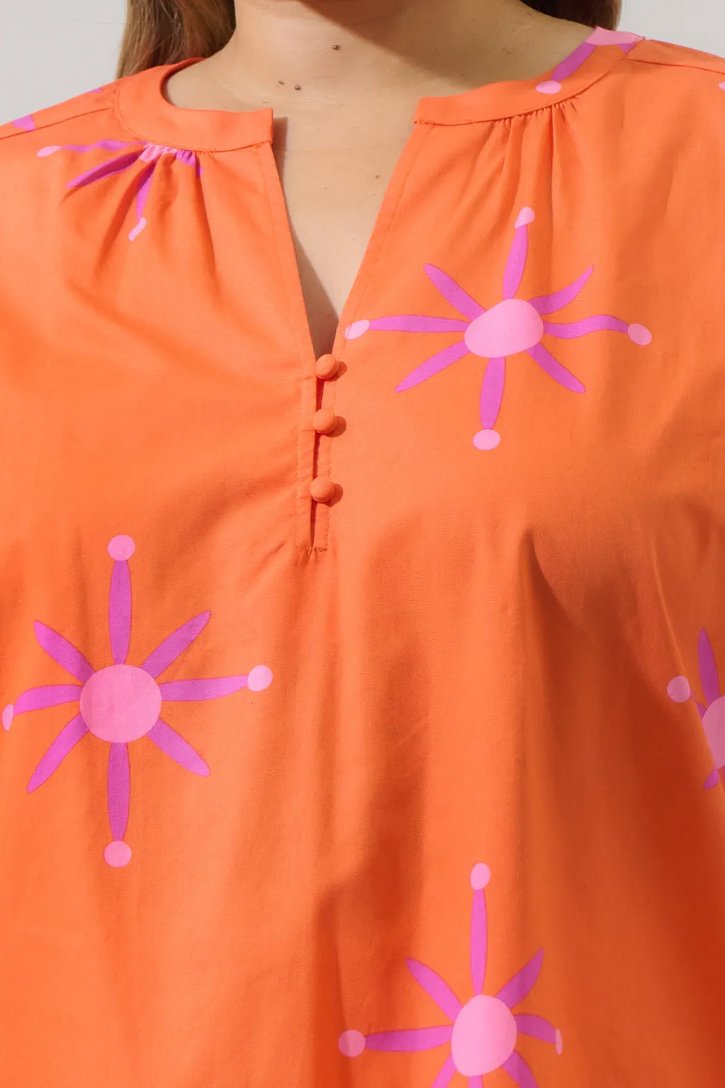 Karani Starburst Xoey Split Neck Top Curve sold by Sugarlips product image thumbnail 5