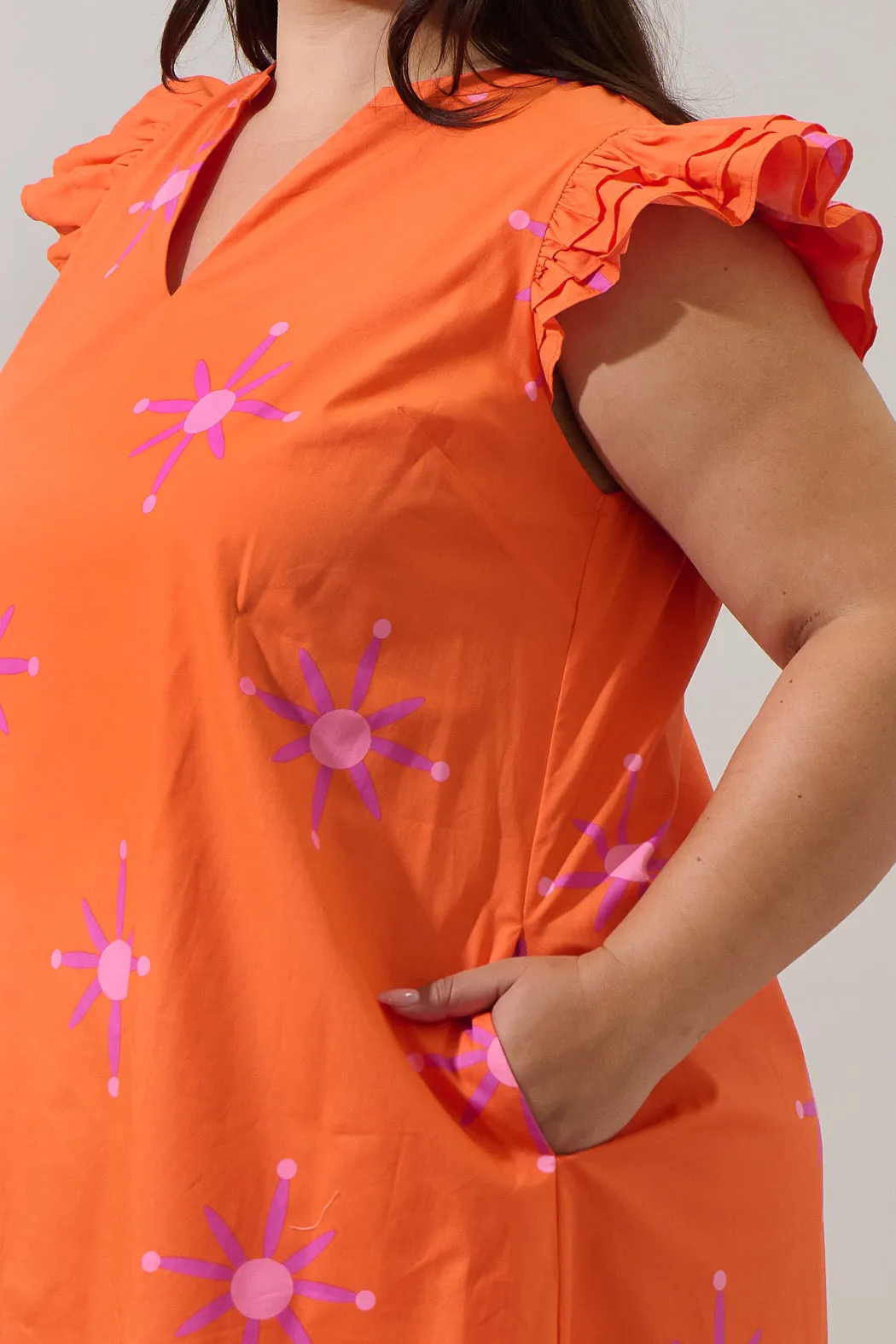 Karani Starburst Evalyn Ruffle Mini Dress Curve sold by Sugarlips product image thumbnail 5