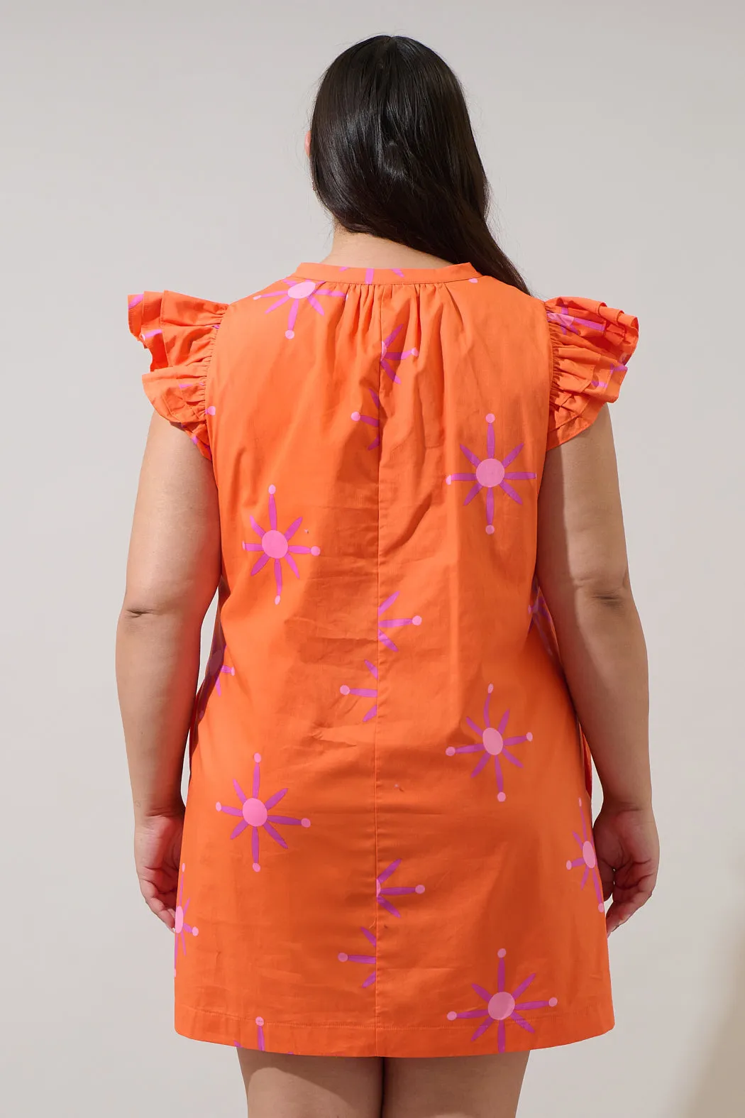 Karani Starburst Evalyn Ruffle Mini Dress Curve sold by Sugarlips product image thumbnail 2