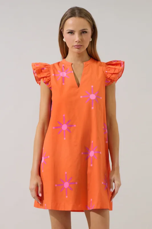 Karani Starburst Evalyn Ruffle Mini Dress made by Sugarlips