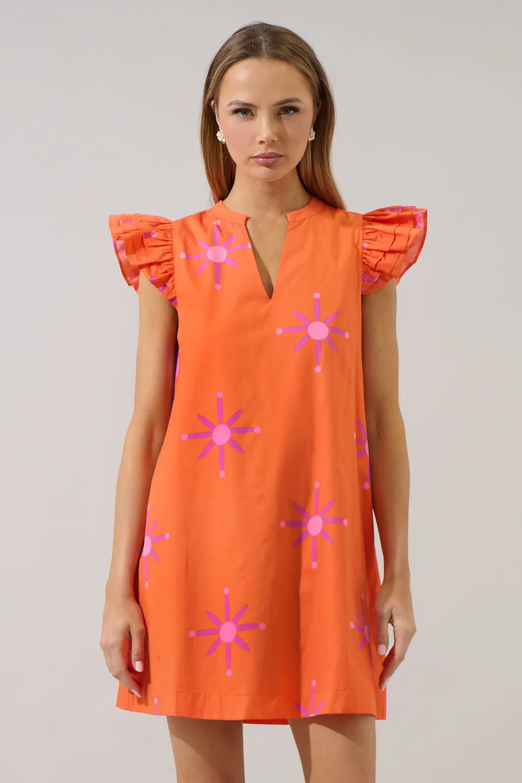 Karani Starburst Evalyn Ruffle Mini Dress sold by Sugarlips