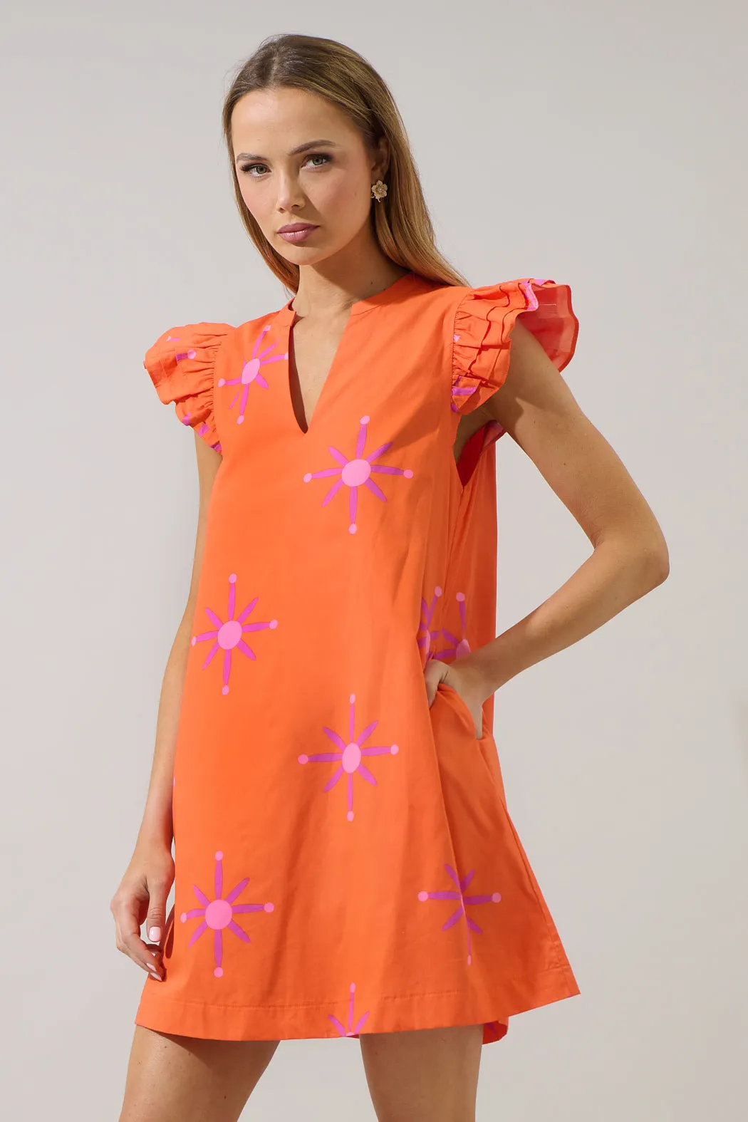 Karani Starburst Evalyn Ruffle Mini Dress sold by Sugarlips product image thumbnail 3