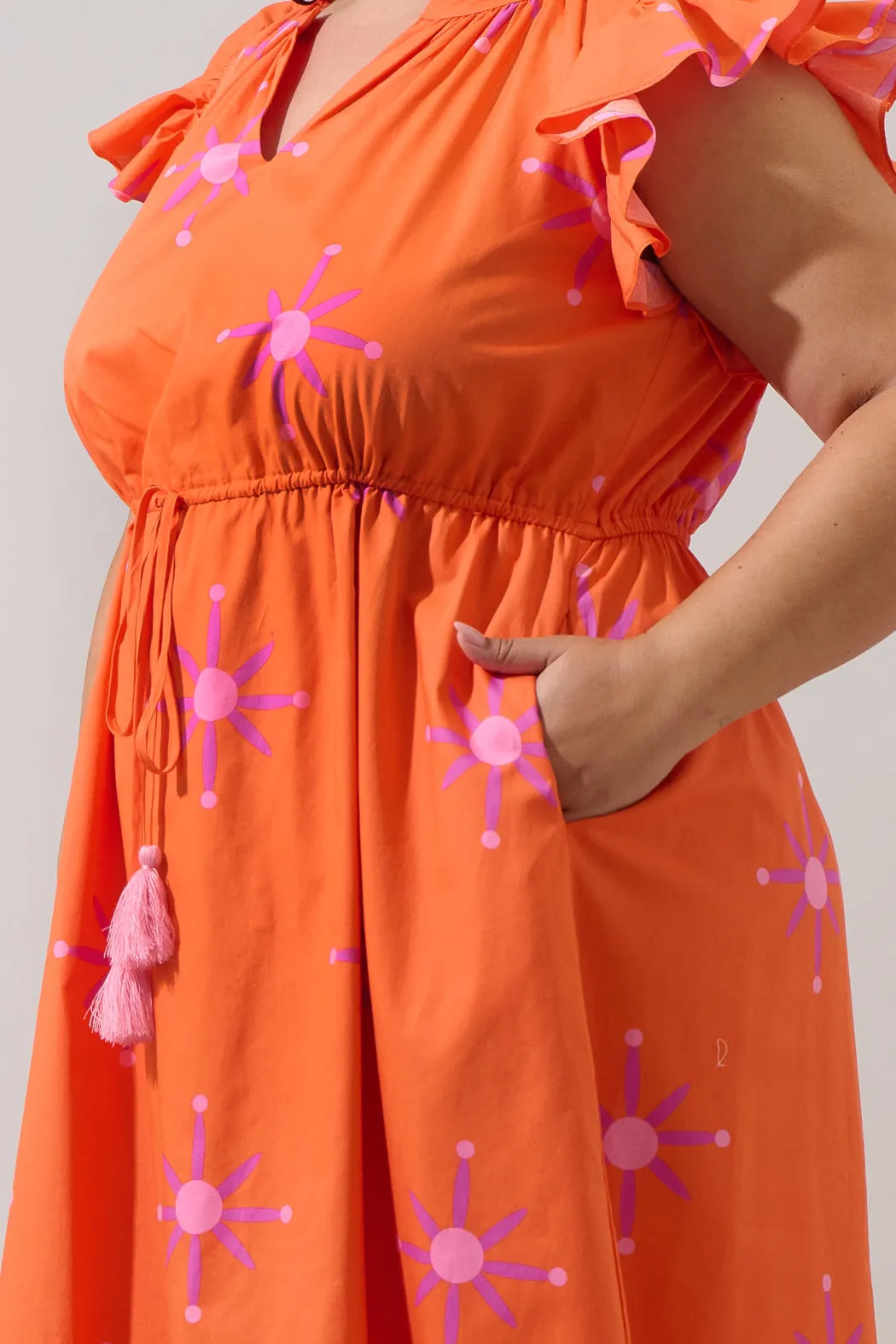 Karani Starburst Tiarna Ruffle Midi Dress Curve sold by Sugarlips product image thumbnail 5