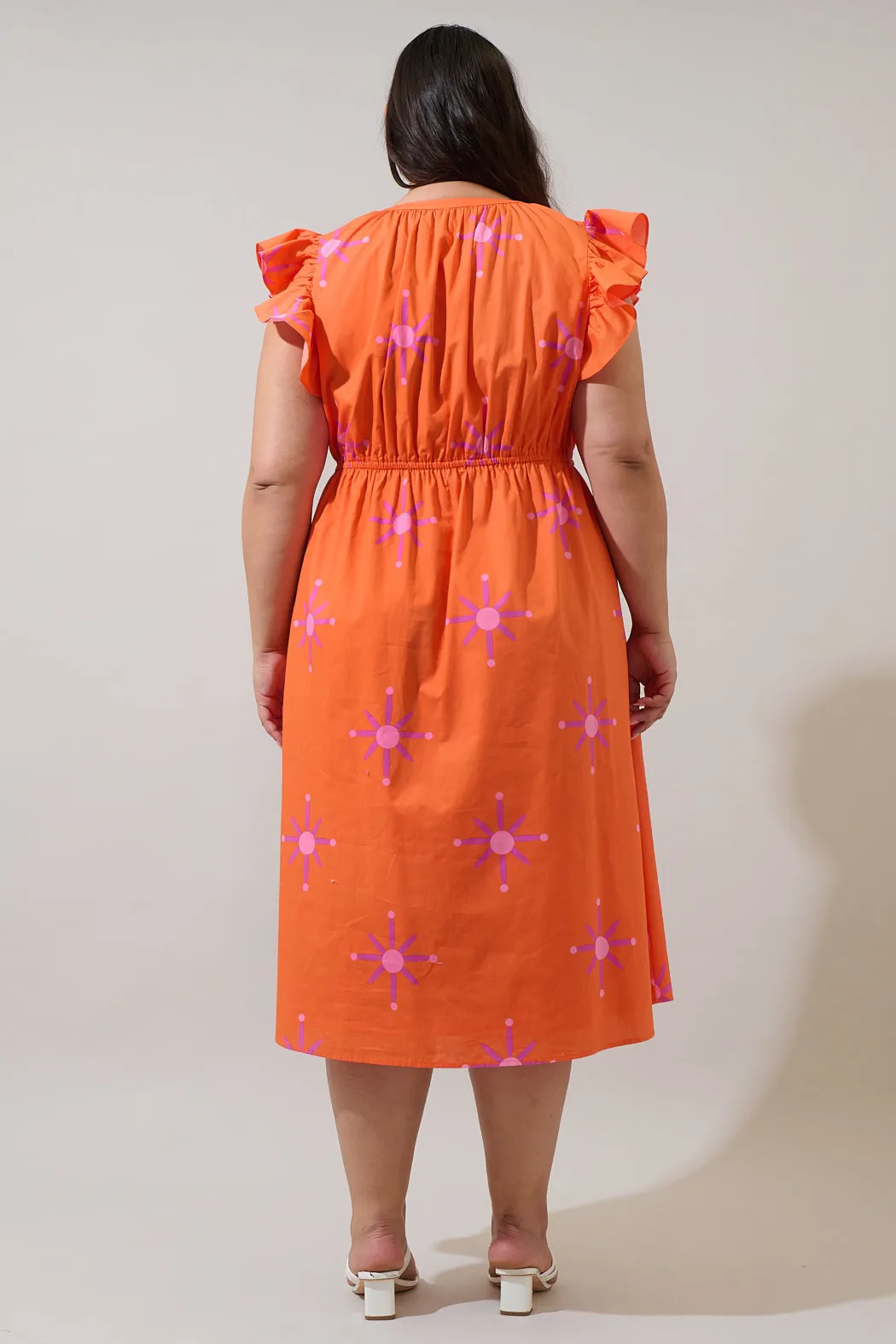 Karani Starburst Tiarna Ruffle Midi Dress Curve sold by Sugarlips product image thumbnail 2