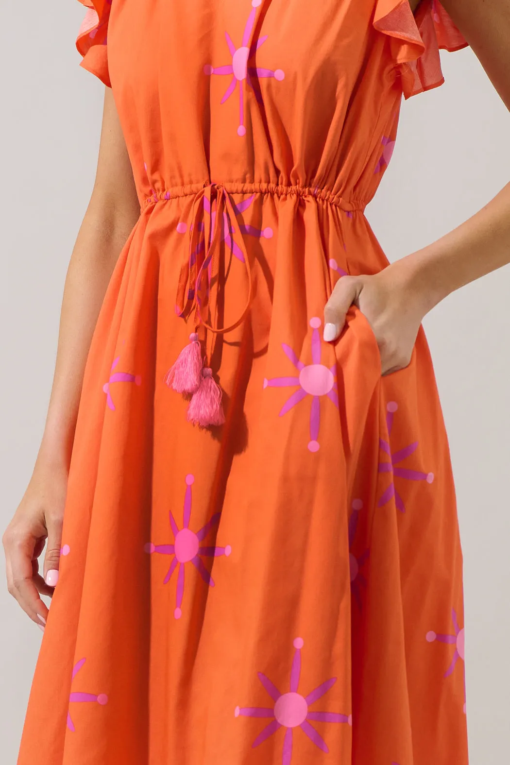 Karani Starburst Tiarna Ruffle Midi Dress sold by Sugarlips product image thumbnail 4
