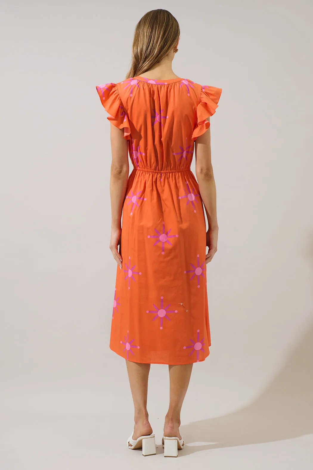 Karani Starburst Tiarna Ruffle Midi Dress sold by Sugarlips product image thumbnail 2