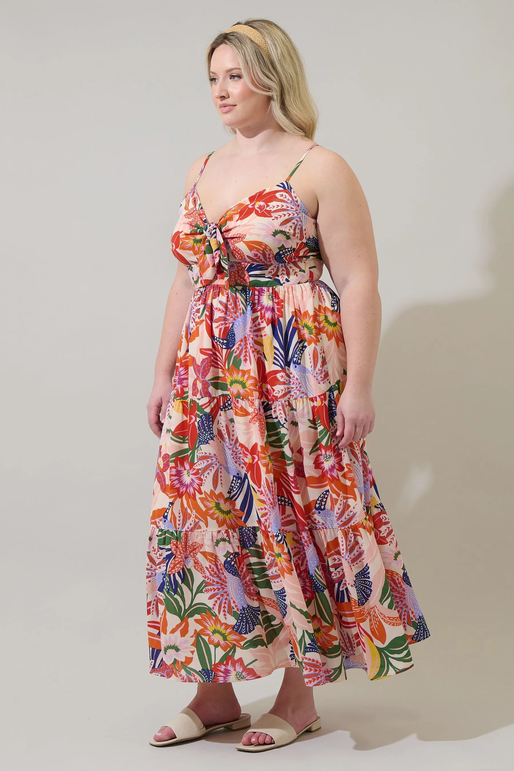 Hatley Floral Tie Knot Midi Dress Curve sold by Sugarlips product image thumbnail 3