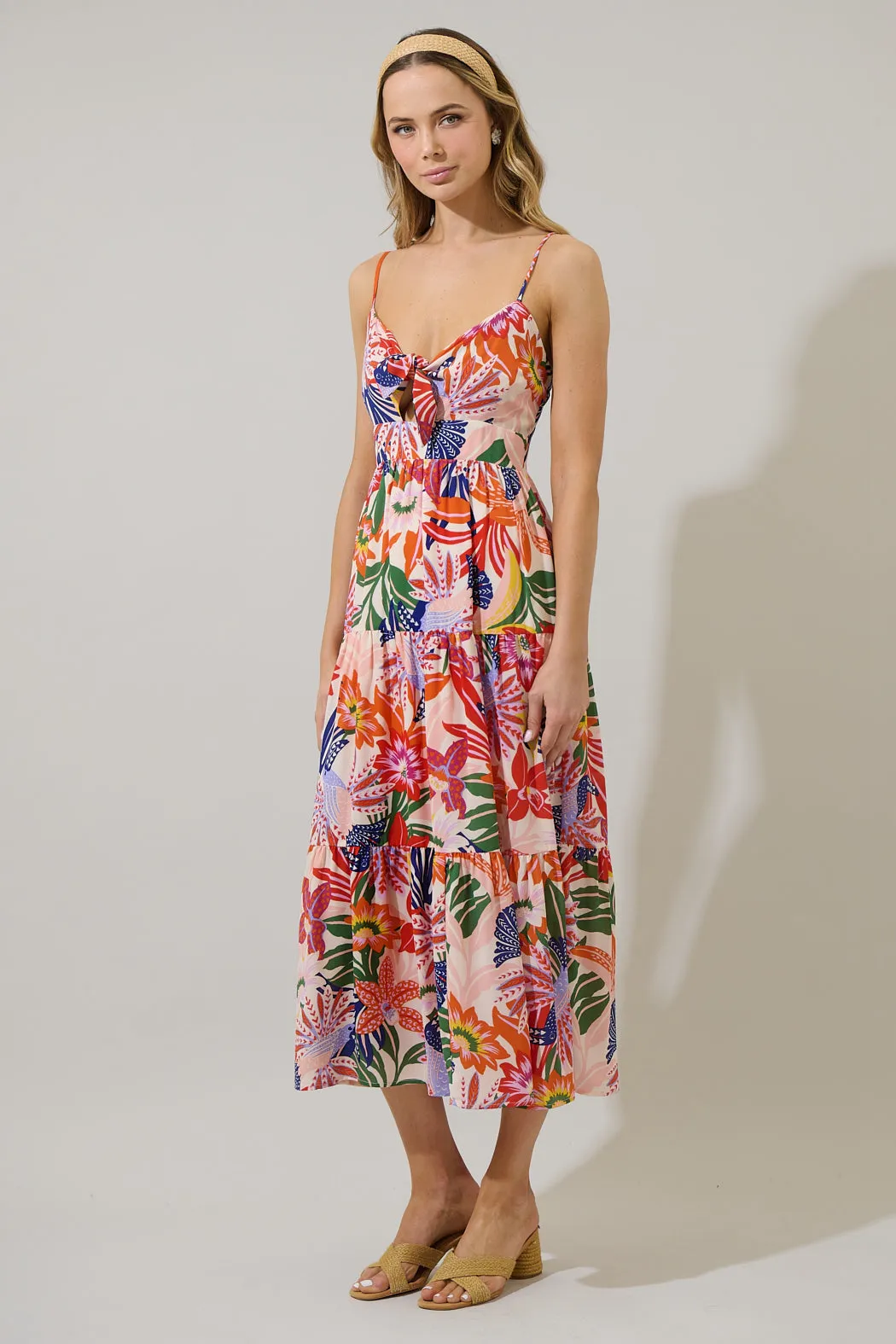 Hatley Floral Tie Knot Midi Dress sold by Sugarlips product image thumbnail 3