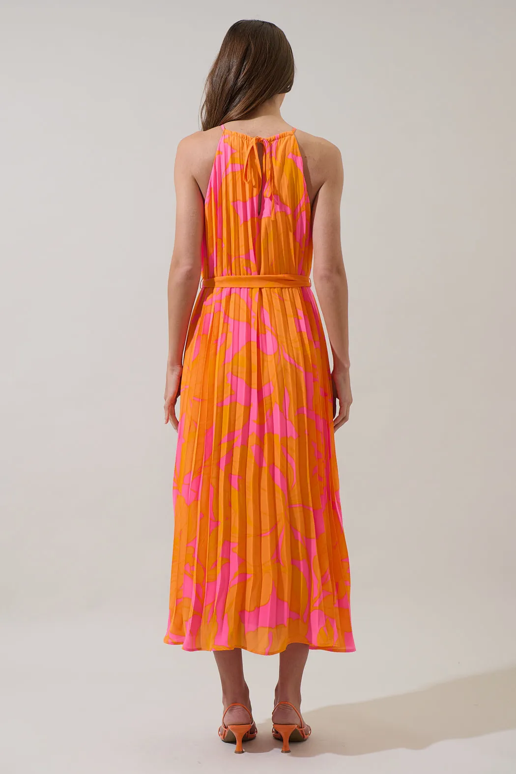 Mexia Floral Maly Pleated Midi Dress sold by Sugarlips product image thumbnail 3