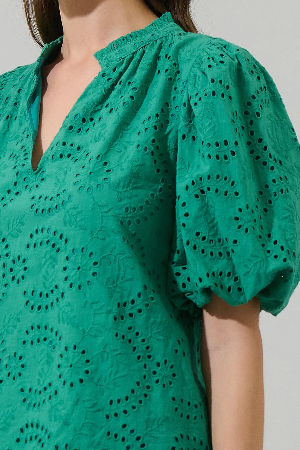 Derry Eyelet Gretna Ruffle Blouse sold by Sugarlips product image thumbnail 5