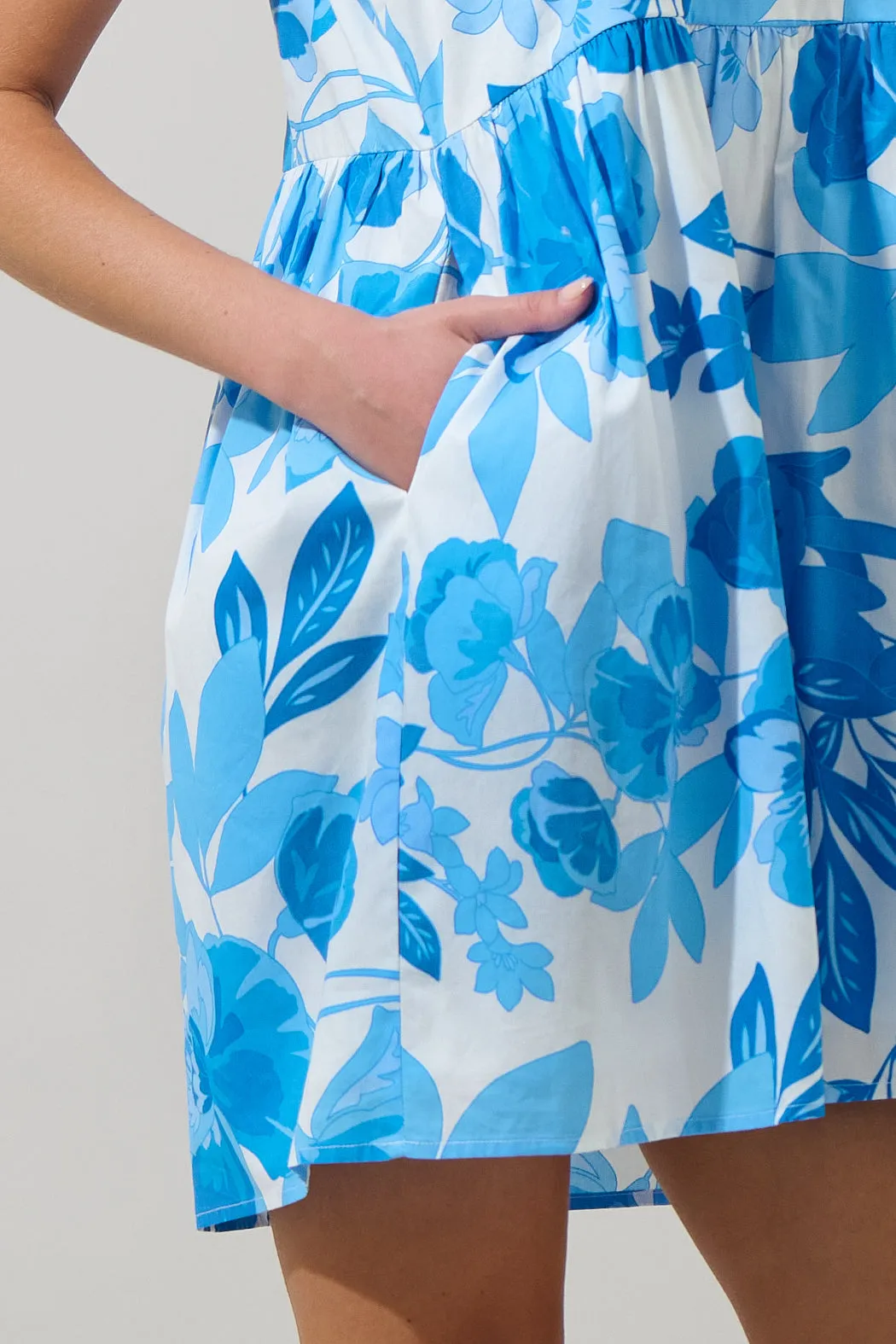 Darien Floral Kass Ruffle Mini Dress sold by Sugarlips product image thumbnail 5