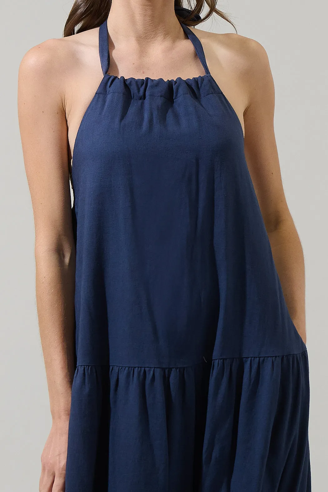 Disha Halter Neck Midi Dress sold by Sugarlips product image thumbnail 4