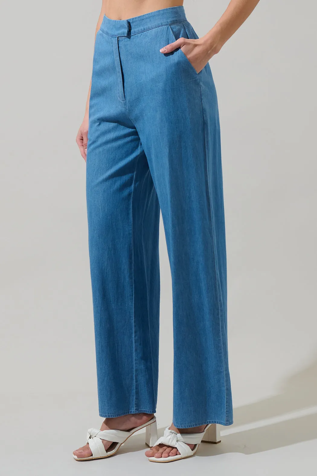 Haysville Chambray Rosalia Pants sold by Sugarlips product image thumbnail 3