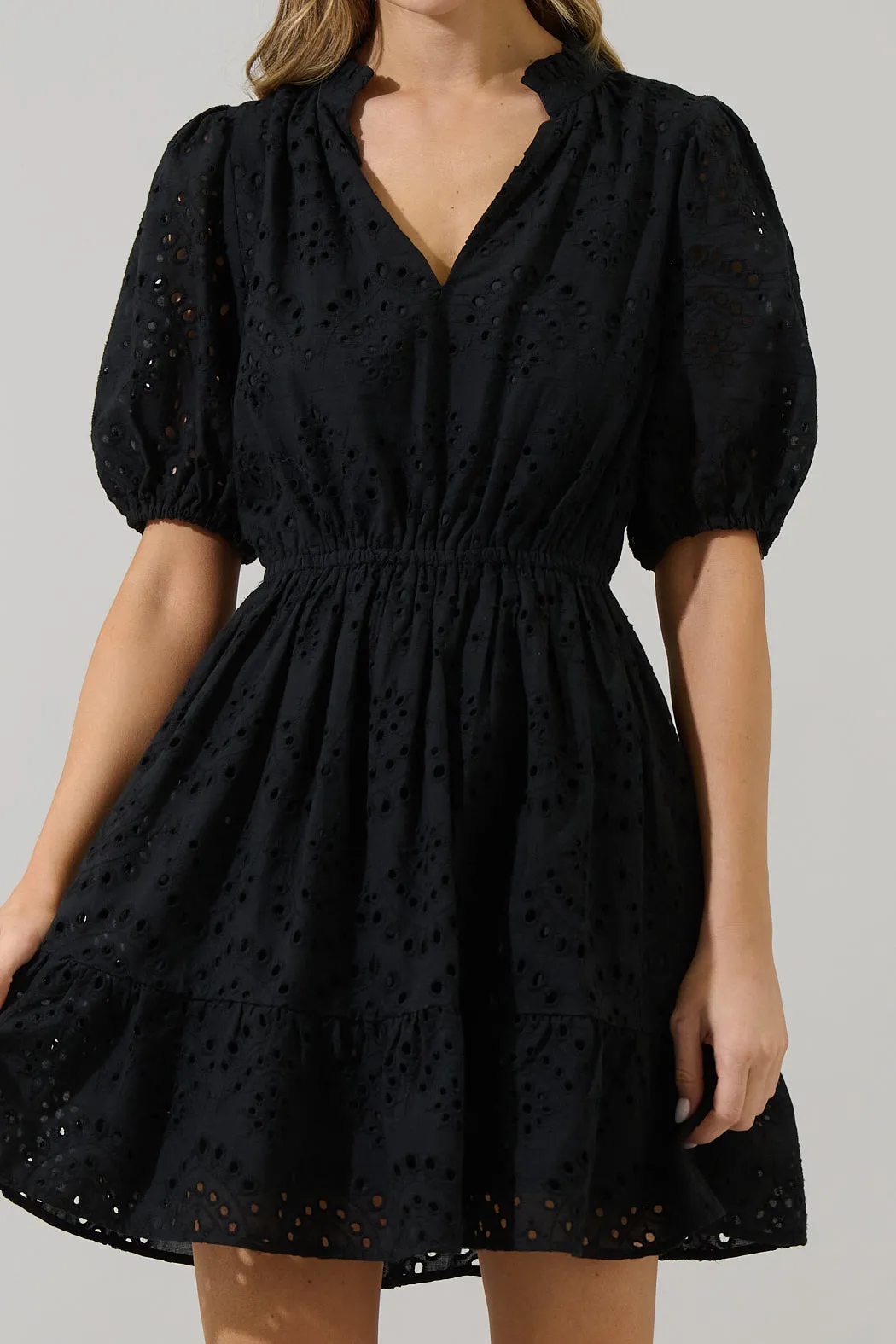 Ivy Eyelet Marissa Mini Dress sold by Sugarlips product image thumbnail 5