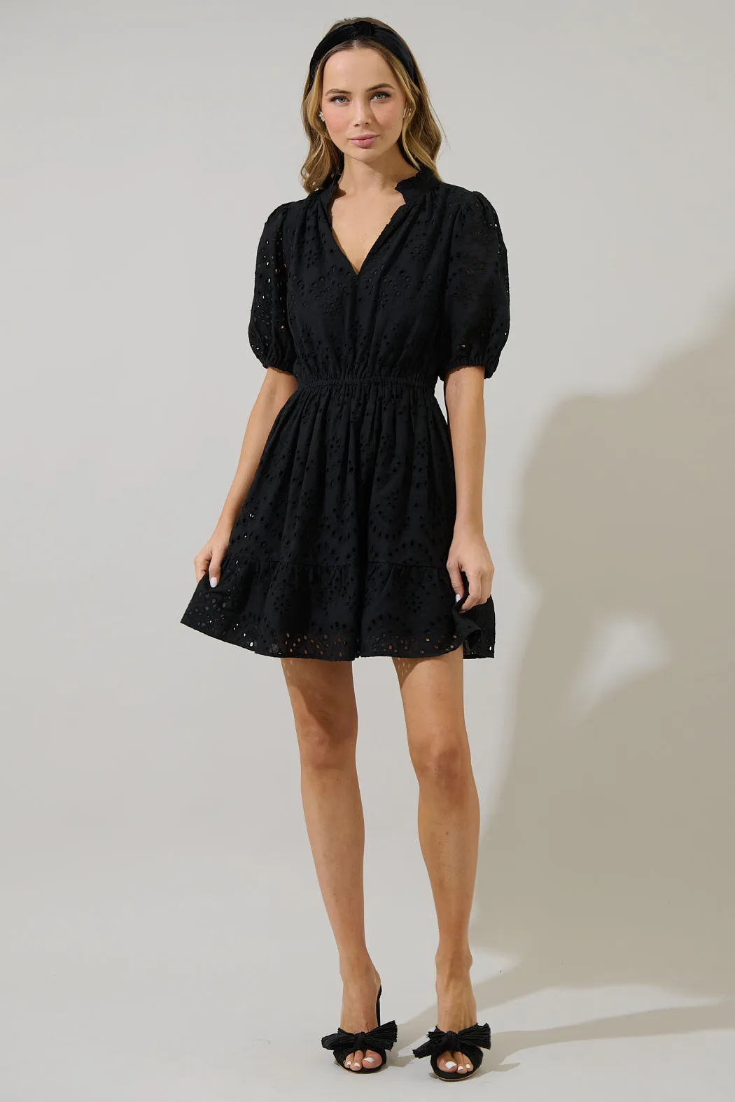 Ivy Eyelet Marissa Mini Dress sold by Sugarlips product image thumbnail 4