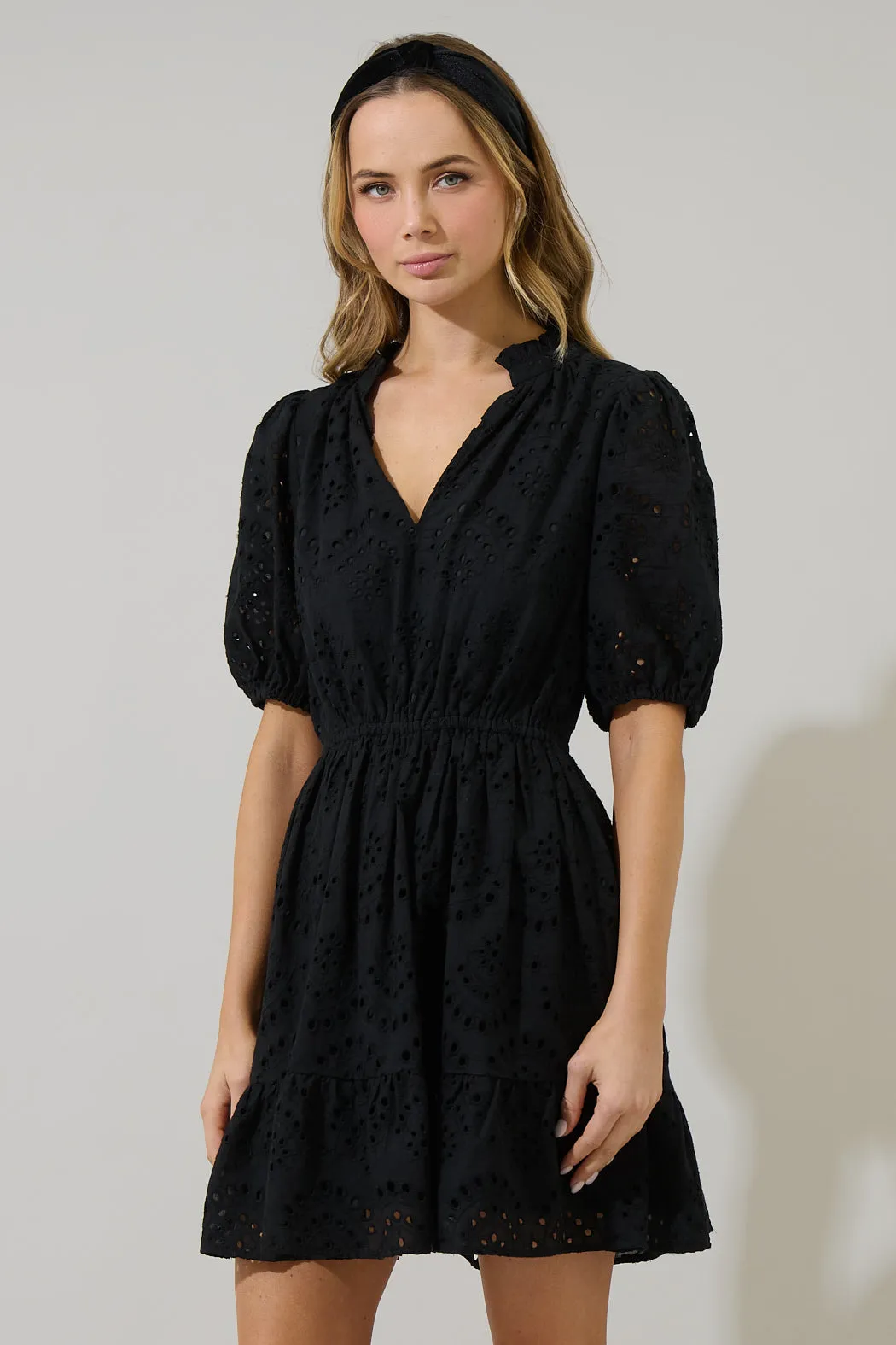 Ivy Eyelet Marissa Mini Dress sold by Sugarlips product image thumbnail 3