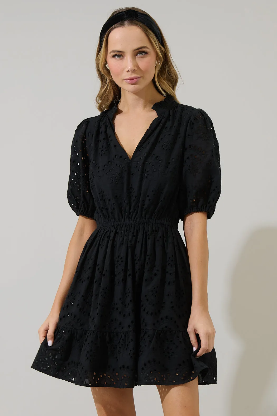 Ivy Eyelet Marissa Mini Dress sold by Sugarlips
