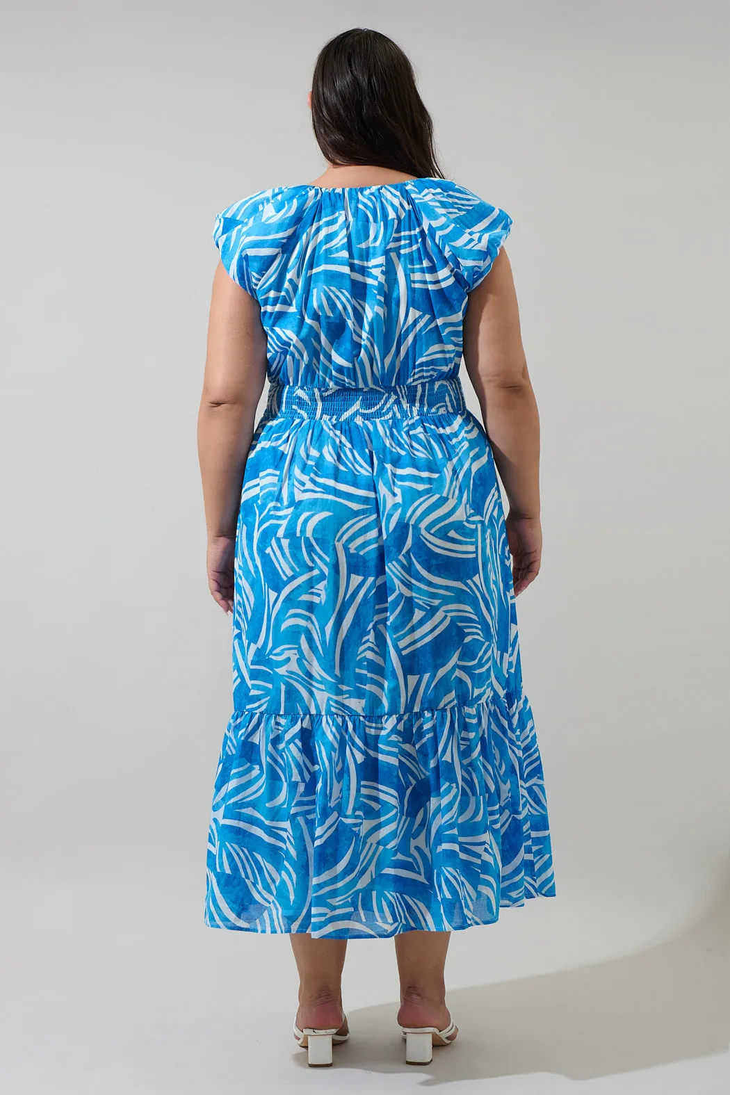 Canton Tropics Mecily Smocked Maxi Dress Curve sold by Sugarlips product image thumbnail 2
