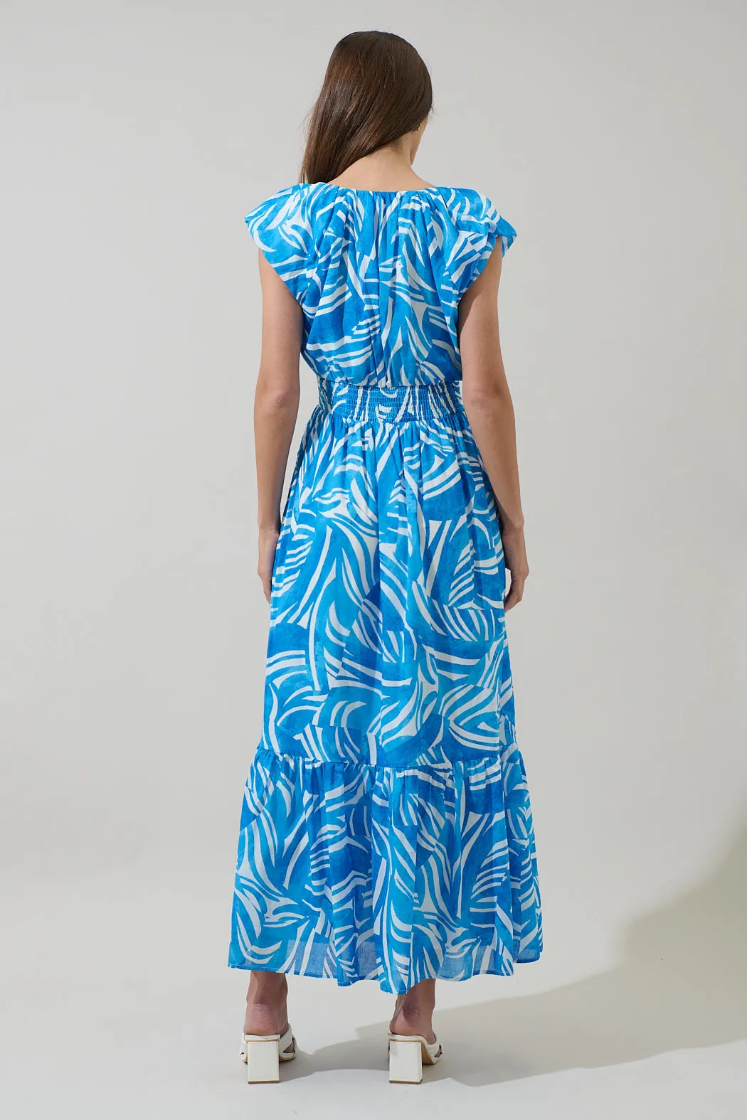 Canton Tropics Mecily Smocked Maxi Dress sold by Sugarlips product image thumbnail 2