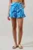 Canton Tropics Daniela Ruffle High Waisted Shorts sold by Sugarlips