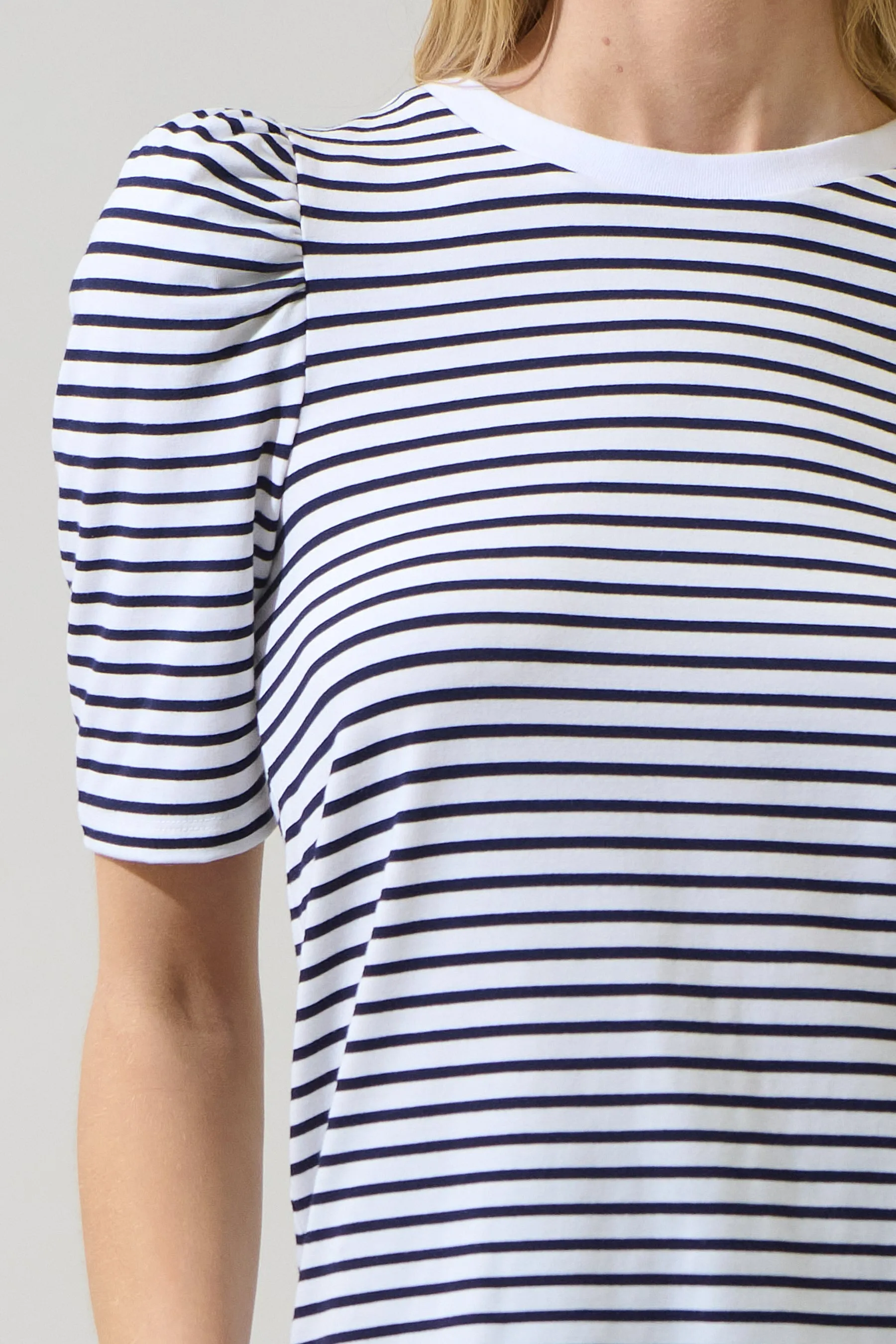 Coretta Stripe Bertha Knit Ruched Top sold by Sugarlips product image thumbnail 5