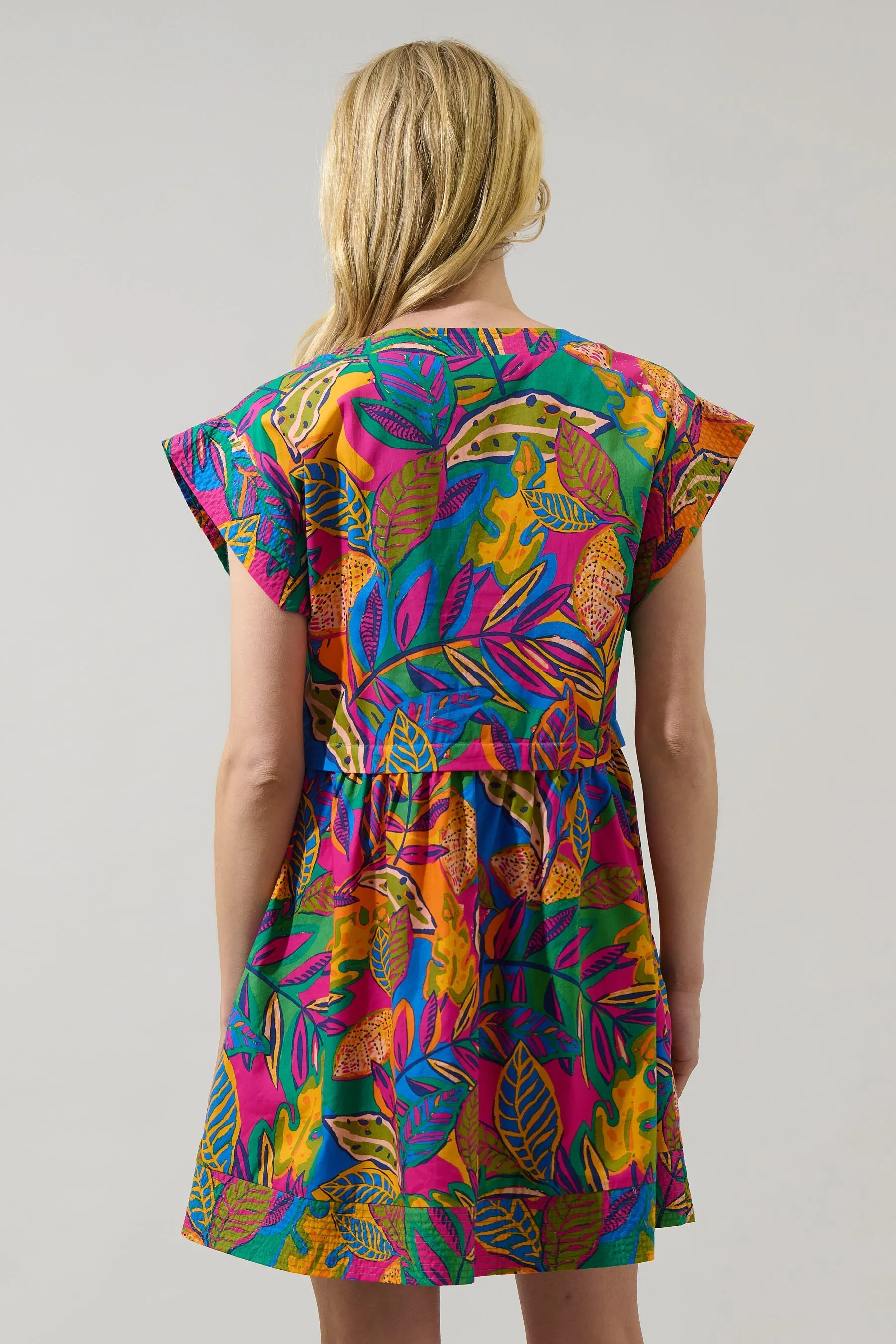 Zamira Tropics Jolene Trapeze Mini Dress sold by Sugarlips product image thumbnail 2