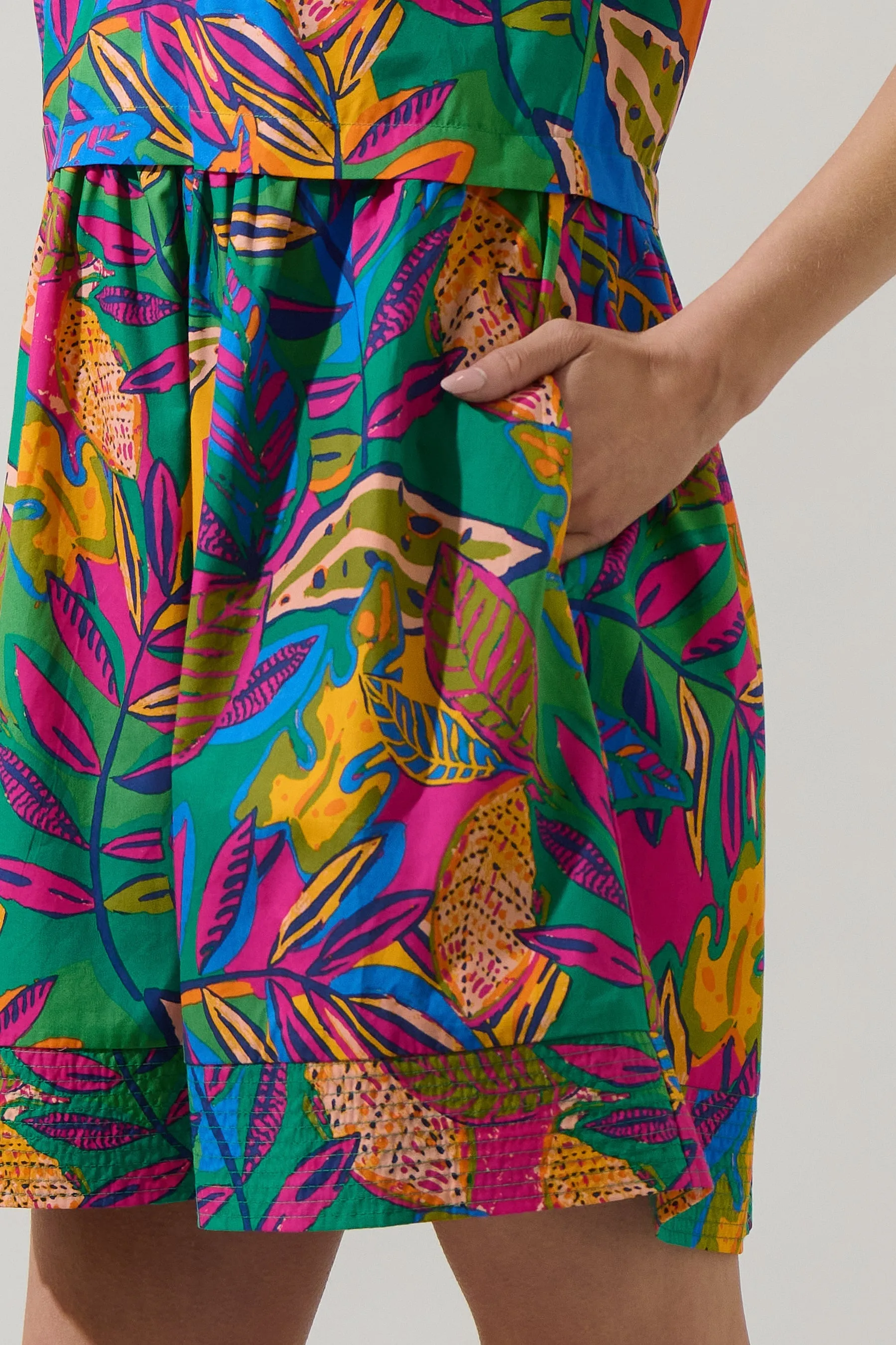 Zamira Tropics Jolene Trapeze Mini Dress sold by Sugarlips product image thumbnail 5