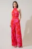 Darline Floral After Hours Halter Jumpsuit sold by Sugarlips
