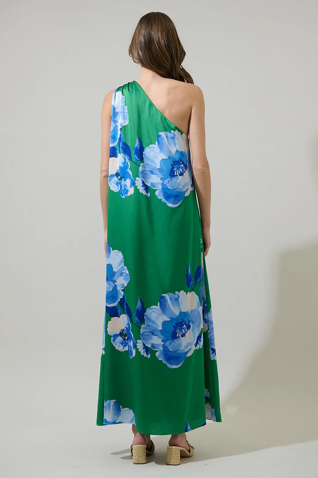 Glena Floral One Shoulder Maxi Dress sold by Sugarlips product image thumbnail 2