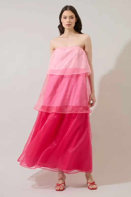 Jianna Strapless Maxi Dress sold by Sugarlips