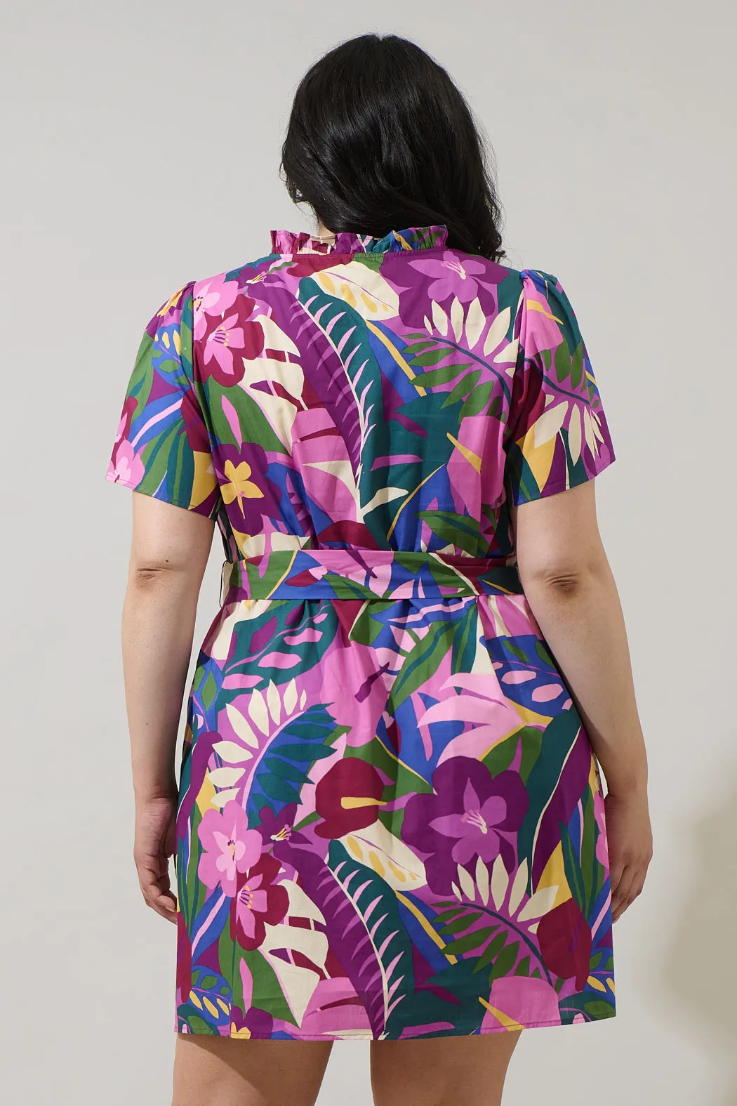 Blain Tropics Ema Shift Mini Dress Curve sold by Sugarlips product image thumbnail 2
