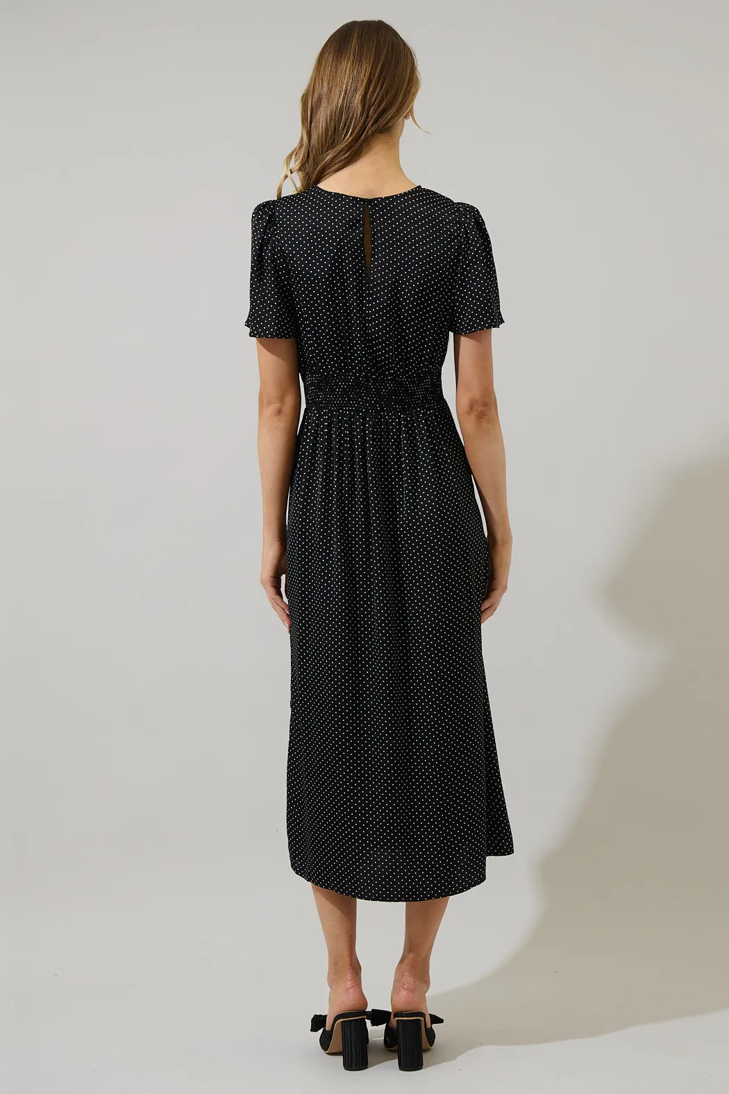 Inari Polka Dot Bloom Midi Dress sold by Sugarlips product image thumbnail 2