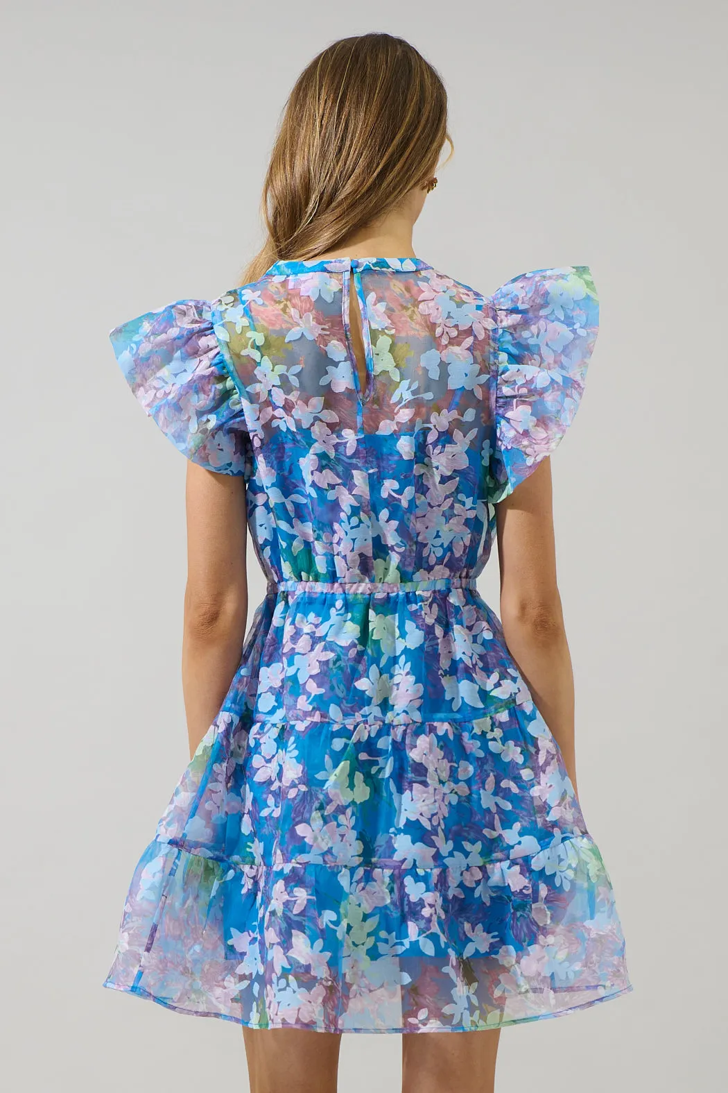 Eleni Organza Gunda Tiered Mini Dress sold by Sugarlips product image thumbnail 2