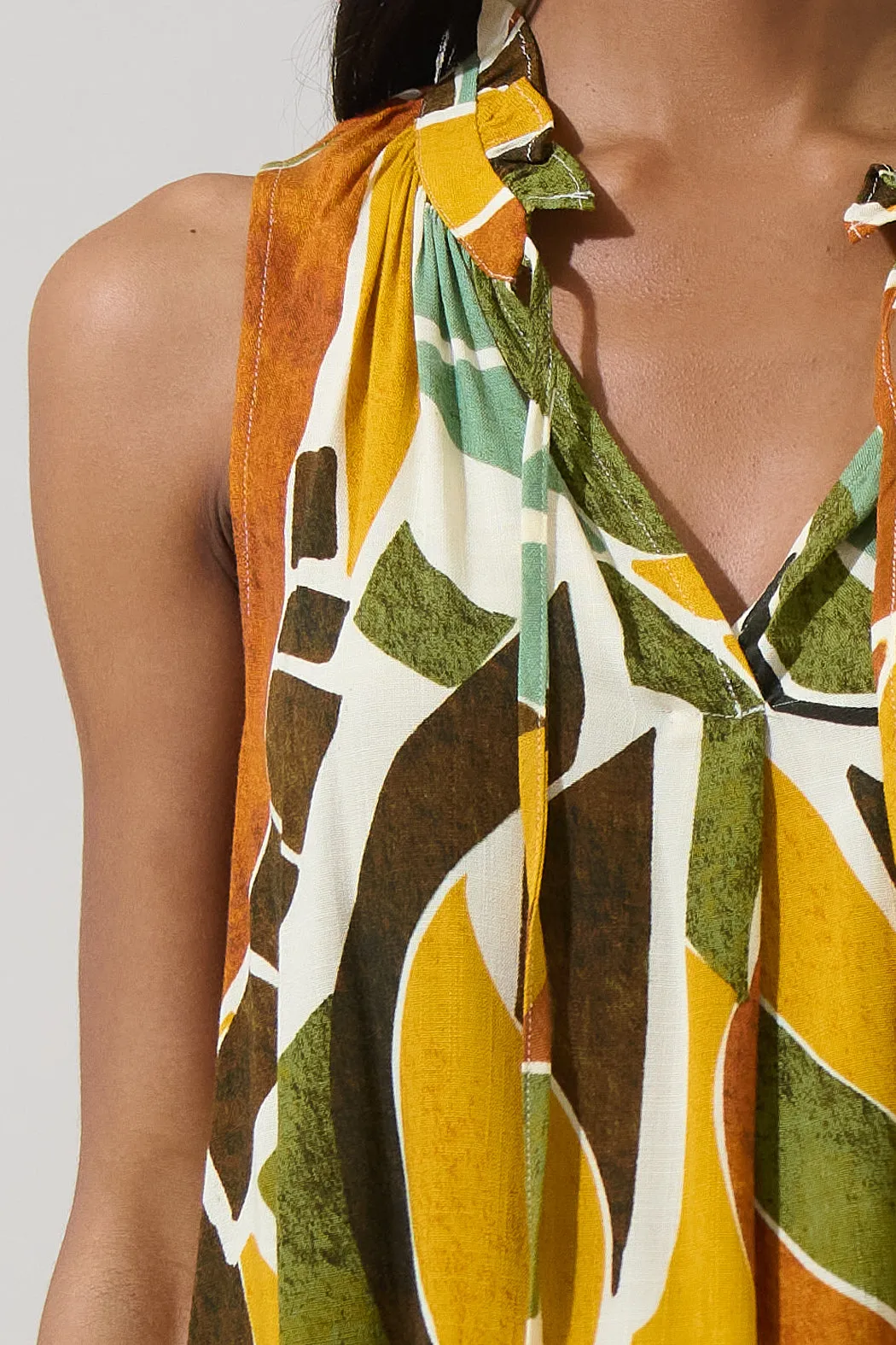 Renia Tropical Miley Sleeveless Blouse sold by Sugarlips product image thumbnail 5