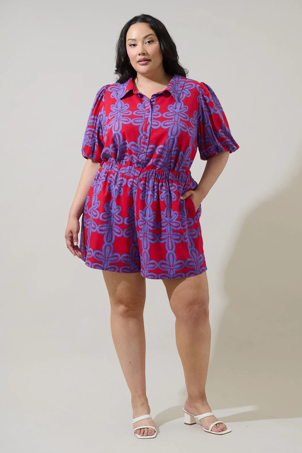 Rory Abstract Collared Shirt Curve sold by Sugarlips product image thumbnail 4