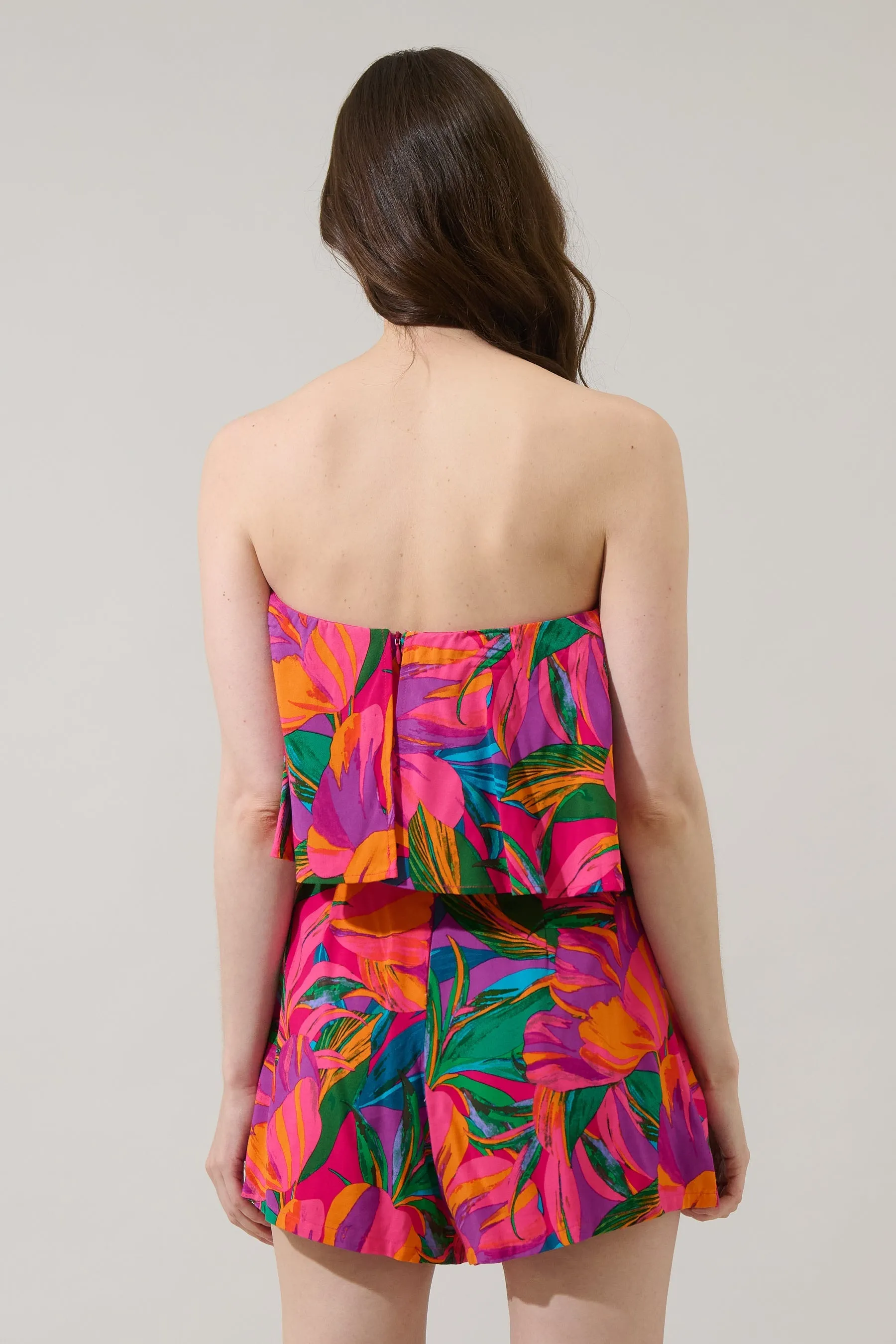 Beal Tropical Strapless Romper sold by Sugarlips product image thumbnail 3
