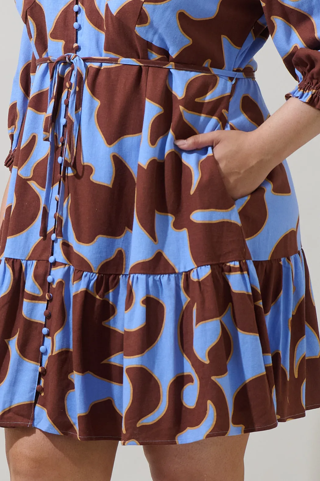 Briley Abstract Roana Mini Dress Curve sold by Sugarlips product image thumbnail 5