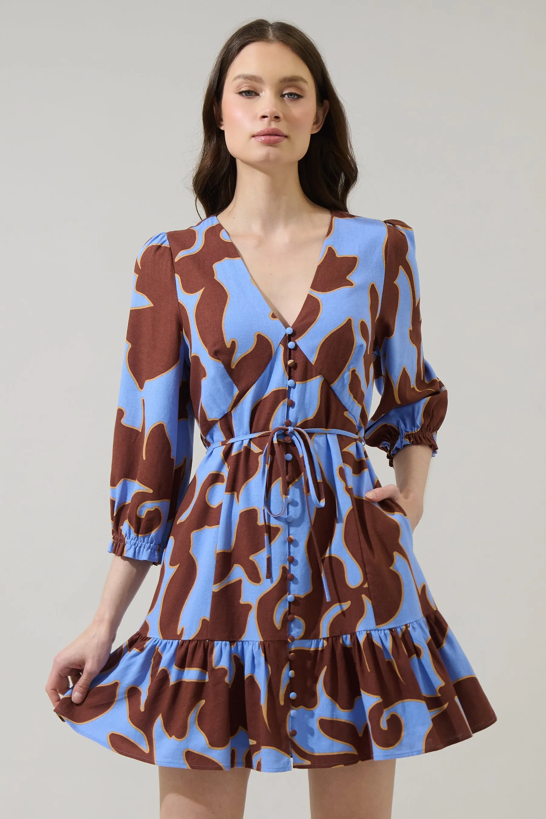 Briley Abstract Roana Mini Dress sold by Sugarlips product image thumbnail 2