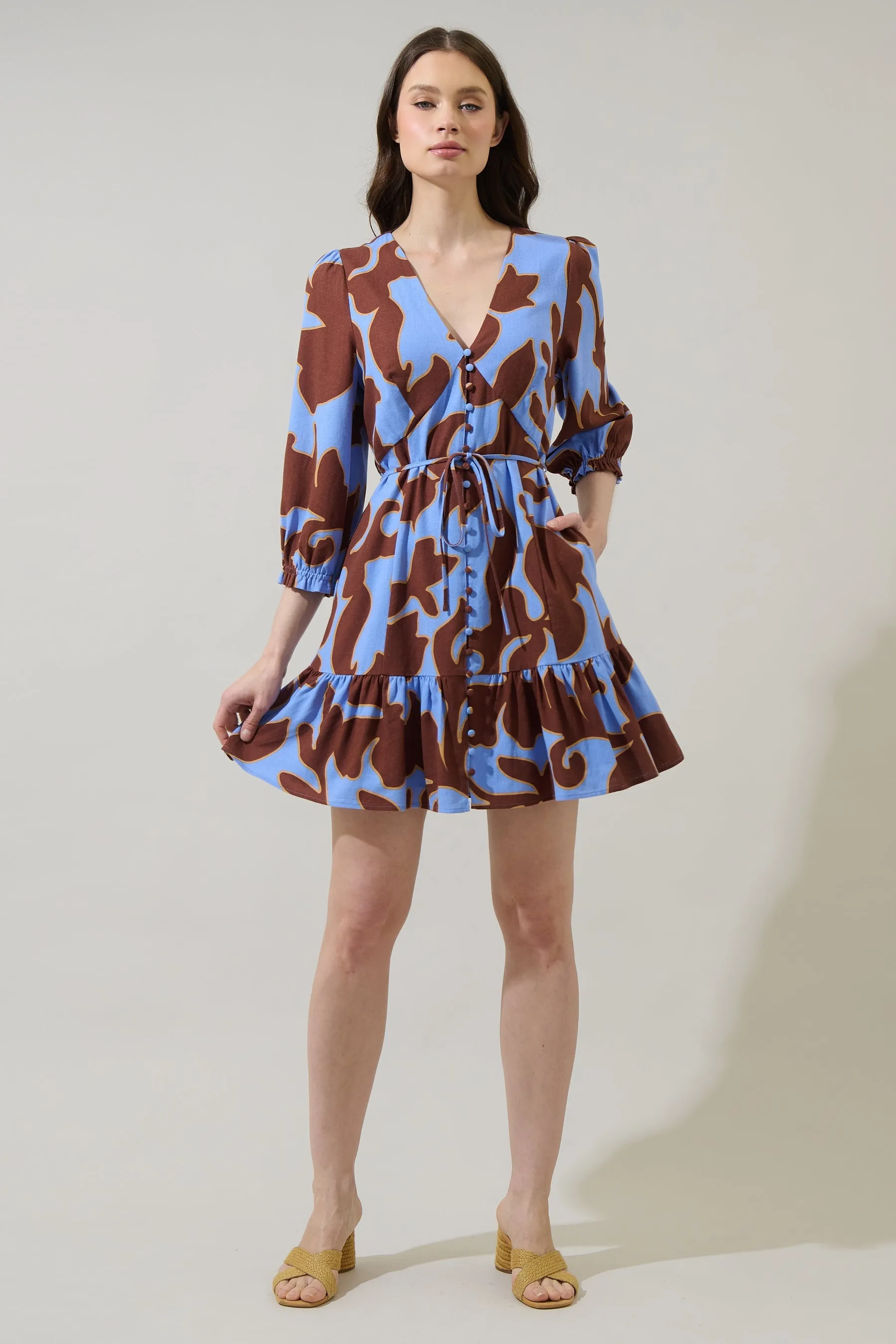 Briley Abstract Roana Mini Dress sold by Sugarlips product image thumbnail 5