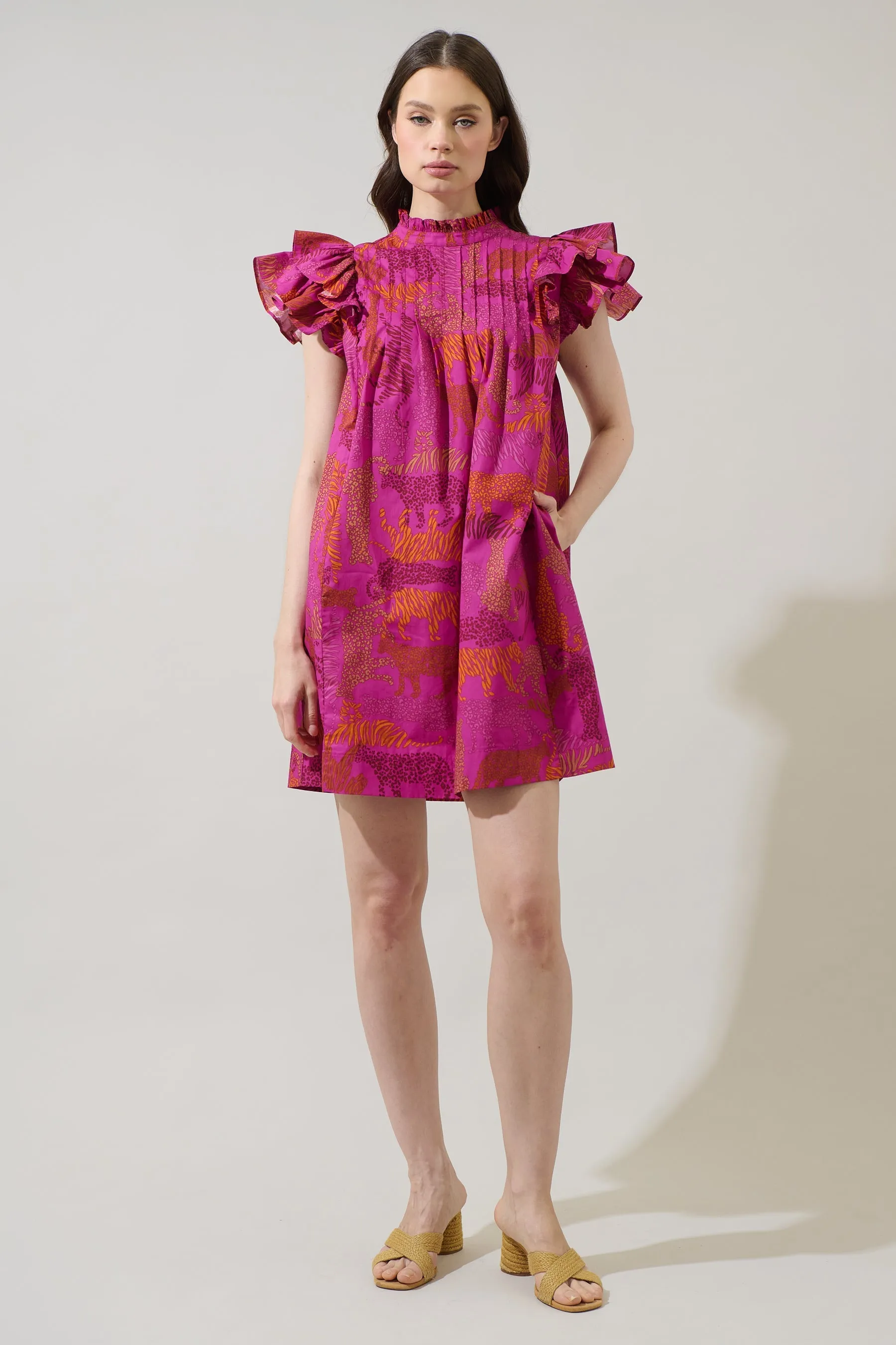 In the Jungle Lovel Shift Mini Dress sold by Sugarlips product image thumbnail 5