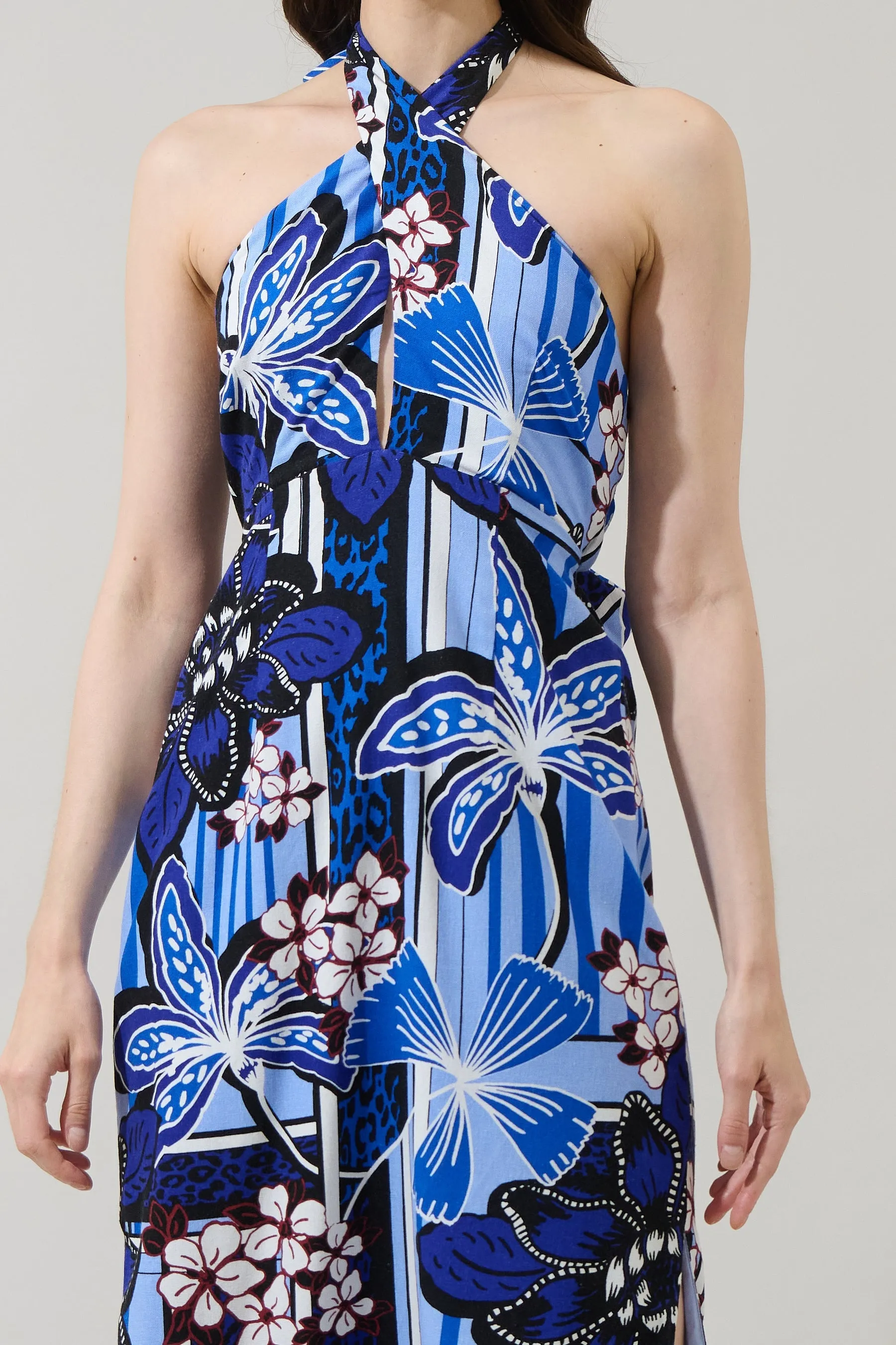 Jabi Floral Reilly Criss Cross Midi Dress sold by Sugarlips product image thumbnail 5