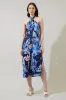 Jabi Floral Reilly Criss Cross Midi Dress sold by Sugarlips