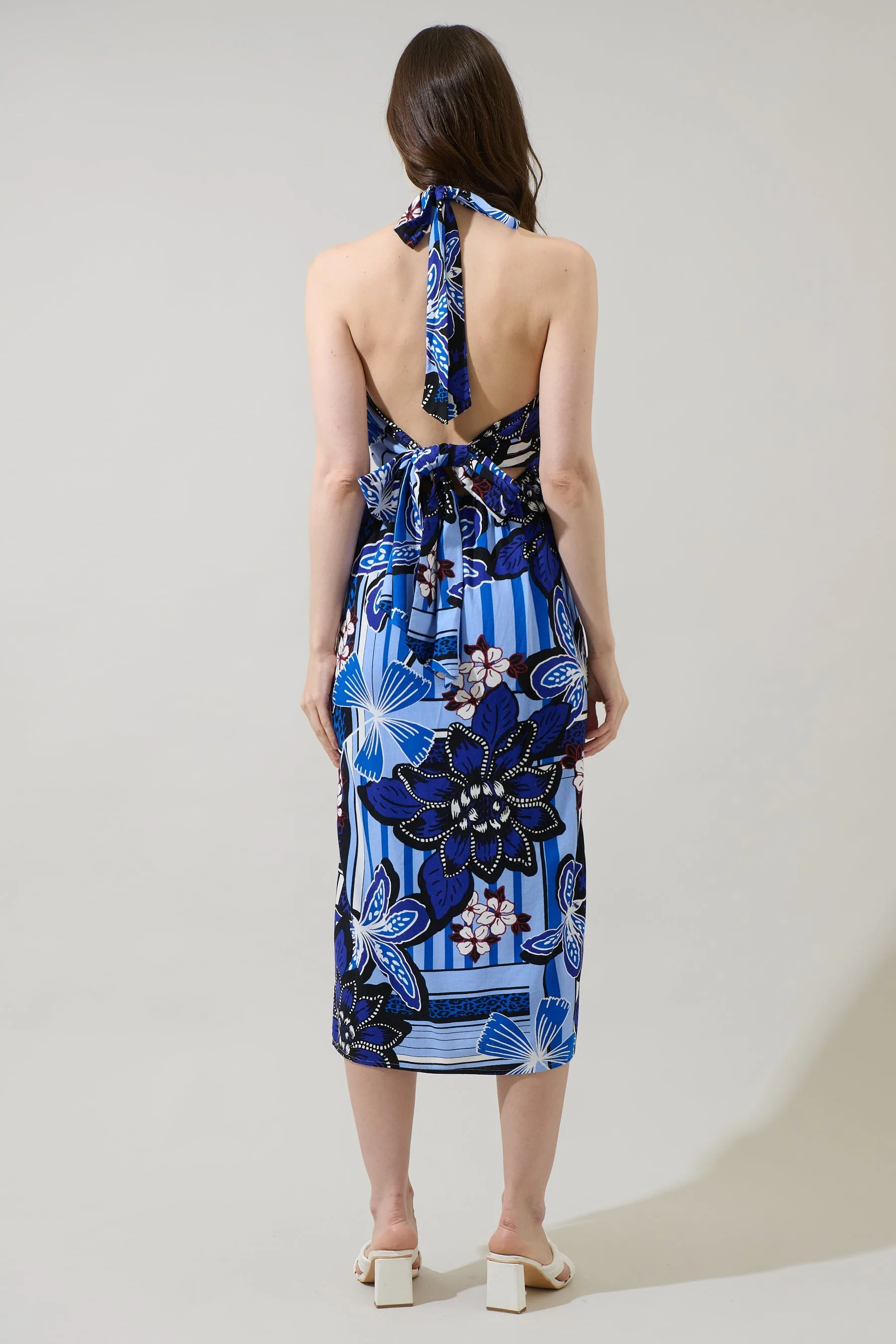 Jabi Floral Reilly Criss Cross Midi Dress sold by Sugarlips product image thumbnail 3