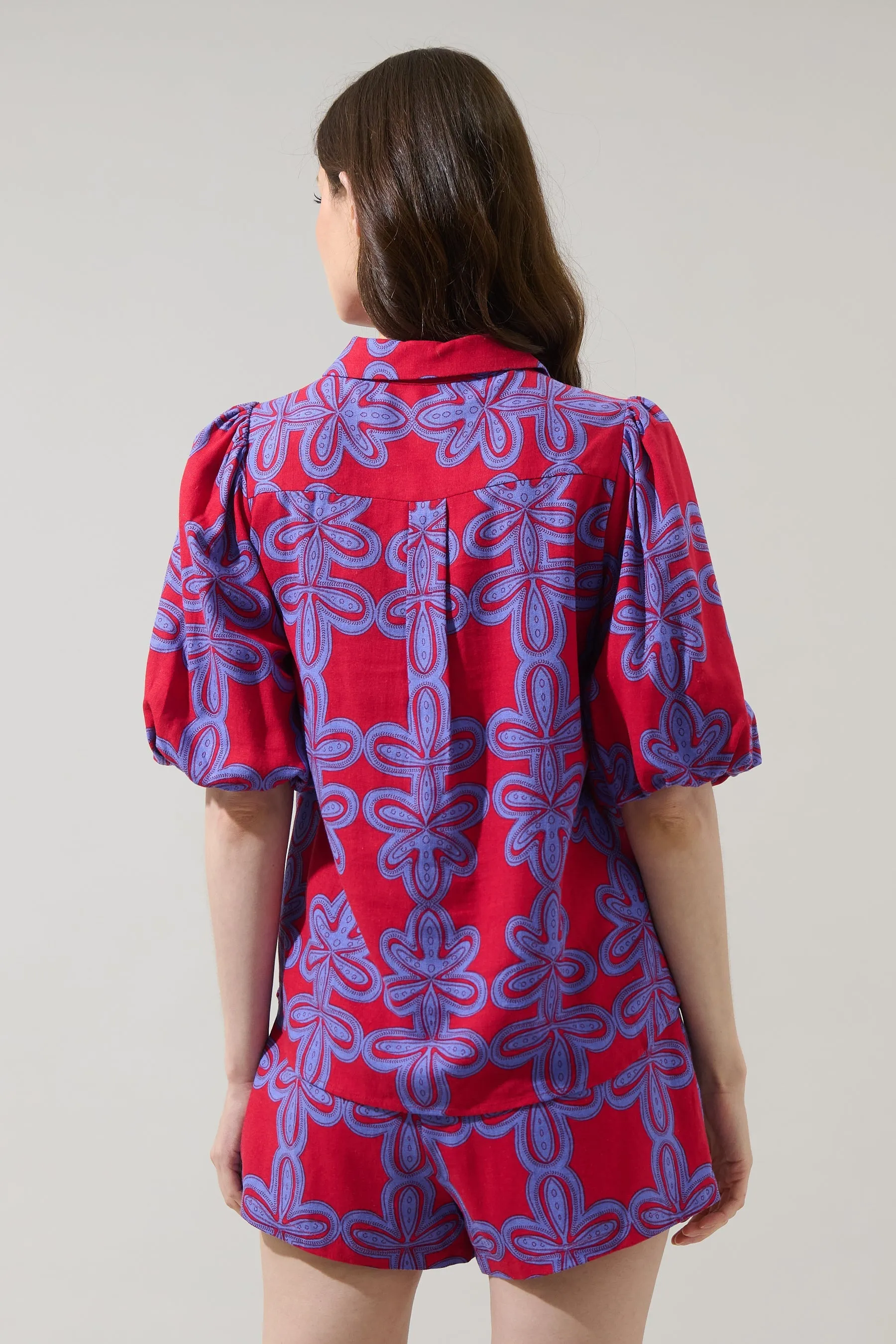 Rory Abstract Jacine Collared Shirt sold by Sugarlips product image thumbnail 3